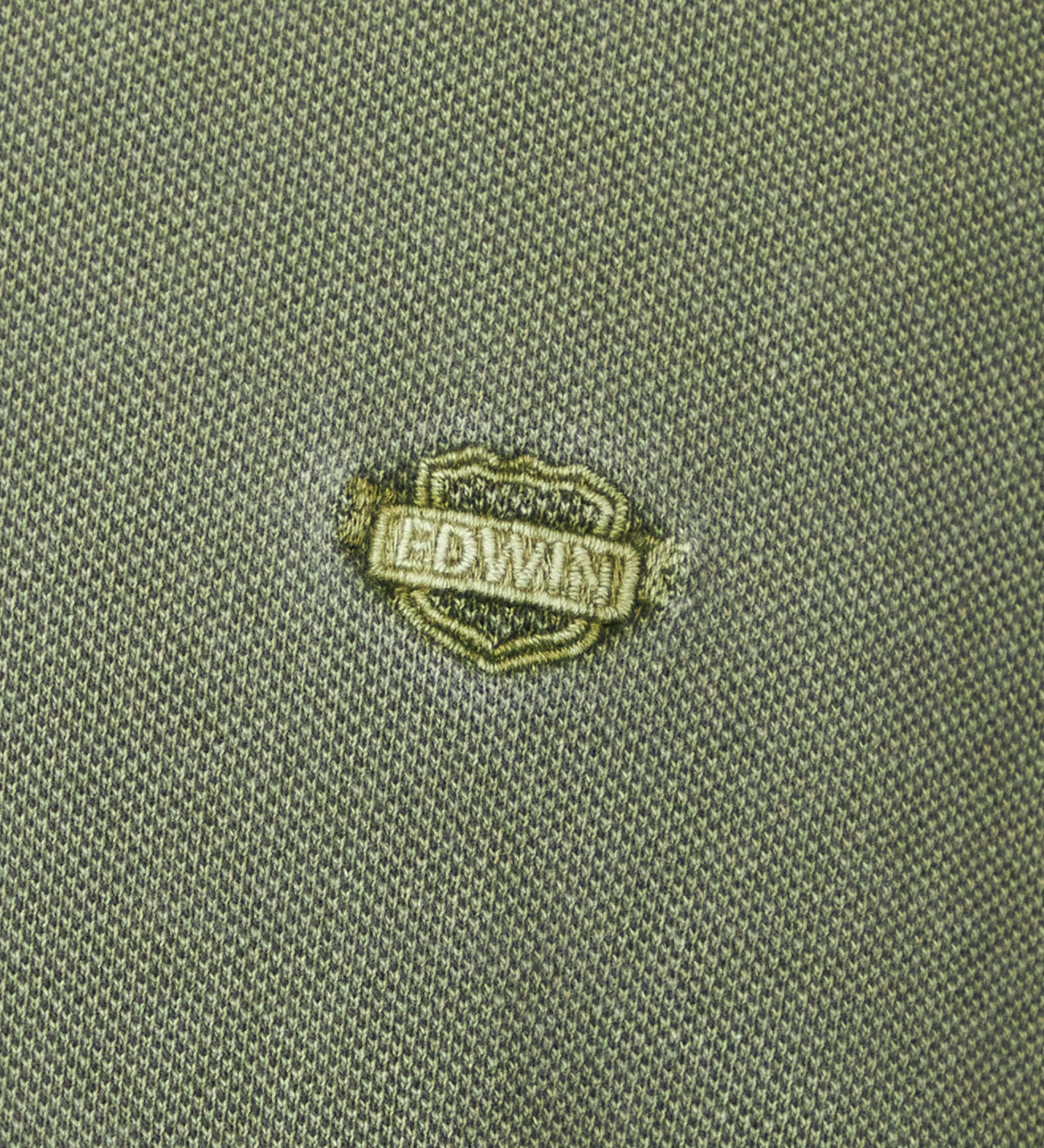 EDWIN(エドウイン)のポロシャツ ユーズド加工 半袖|トップス/ポロシャツ/メンズ|オリーブ