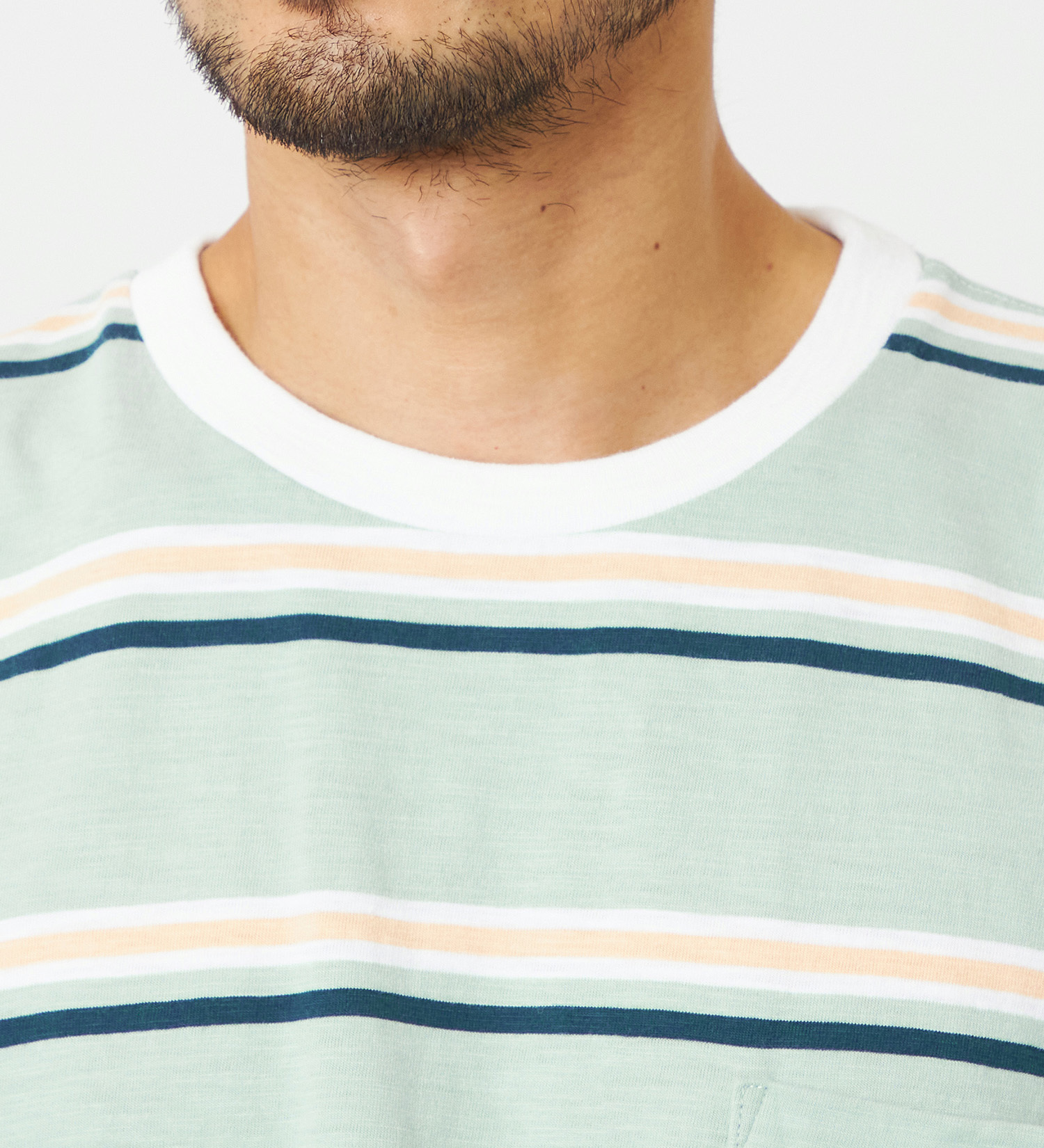 EDWIN(エドウイン)のボーダーTシャツ 半袖|トップス/Tシャツ/カットソー/メンズ|グレー