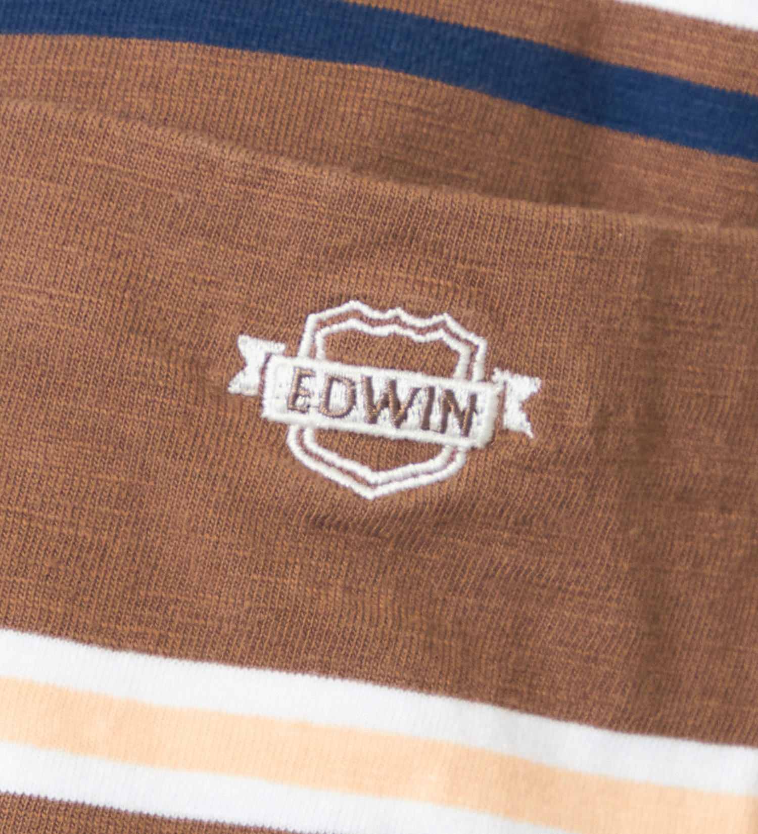 EDWIN(エドウイン)のボーダーTシャツ 半袖|トップス/Tシャツ/カットソー/メンズ|ブラウン