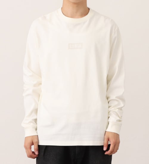 EDWIN(エドウイン)の長袖ボックスロゴプリントTシャツ|トップス/Tシャツ/カットソー/メンズ|オフホワイト