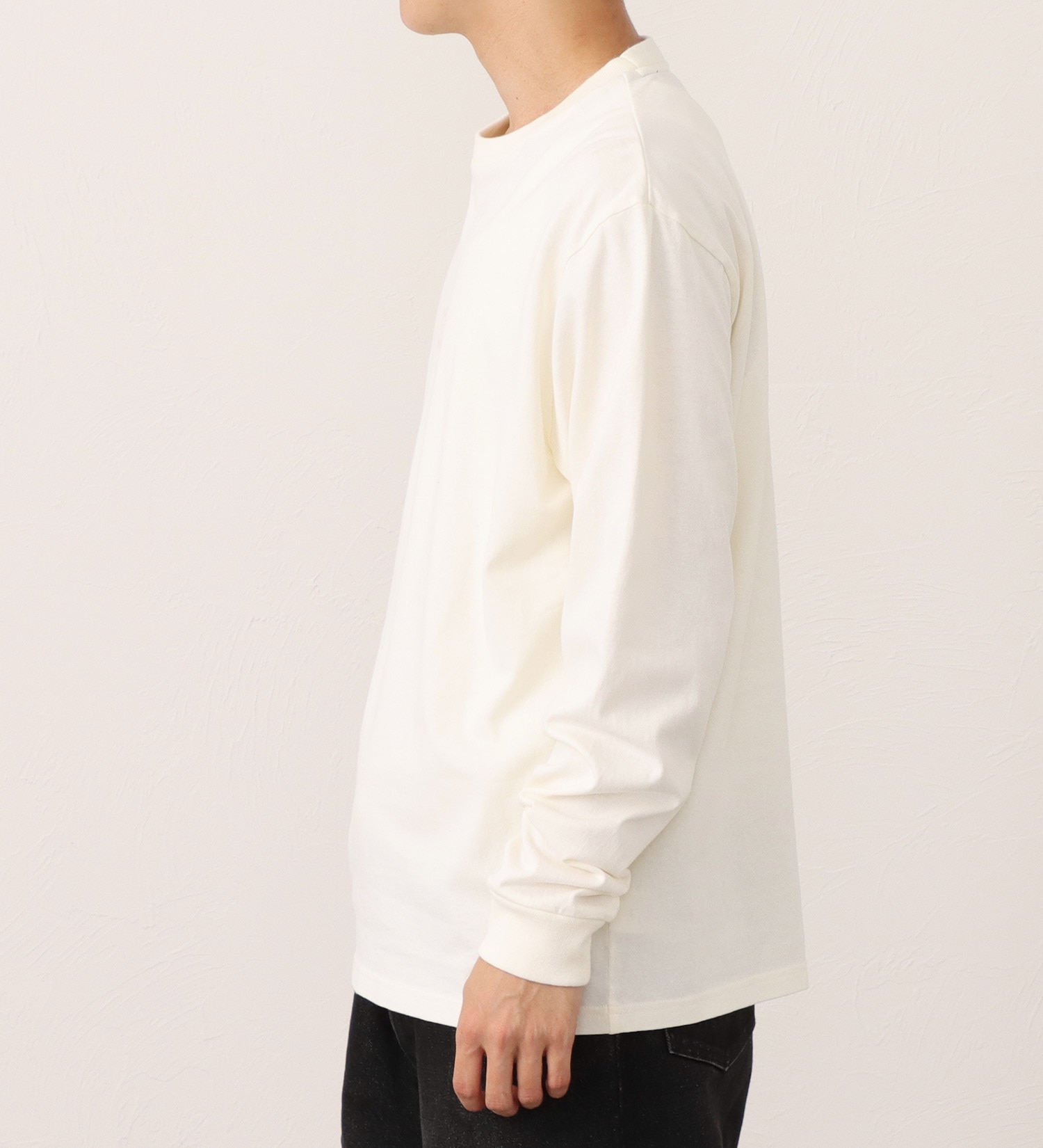 EDWIN(エドウイン)の長袖ボックスロゴプリントTシャツ|トップス/Tシャツ/カットソー/メンズ|オフホワイト