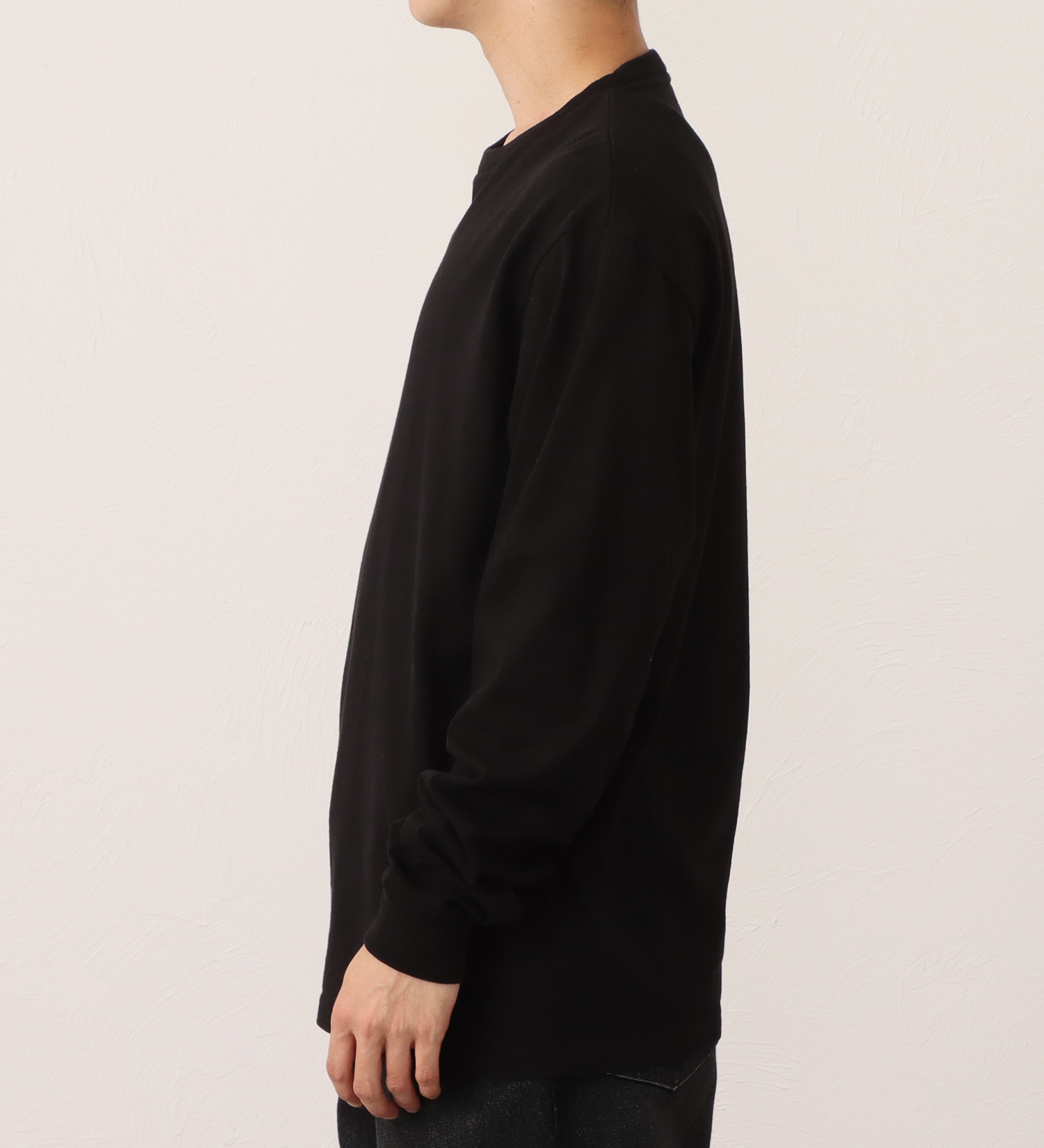 EDWIN(エドウイン)の長袖ボックスロゴプリントTシャツ|トップス/Tシャツ/カットソー/メンズ|ブラック