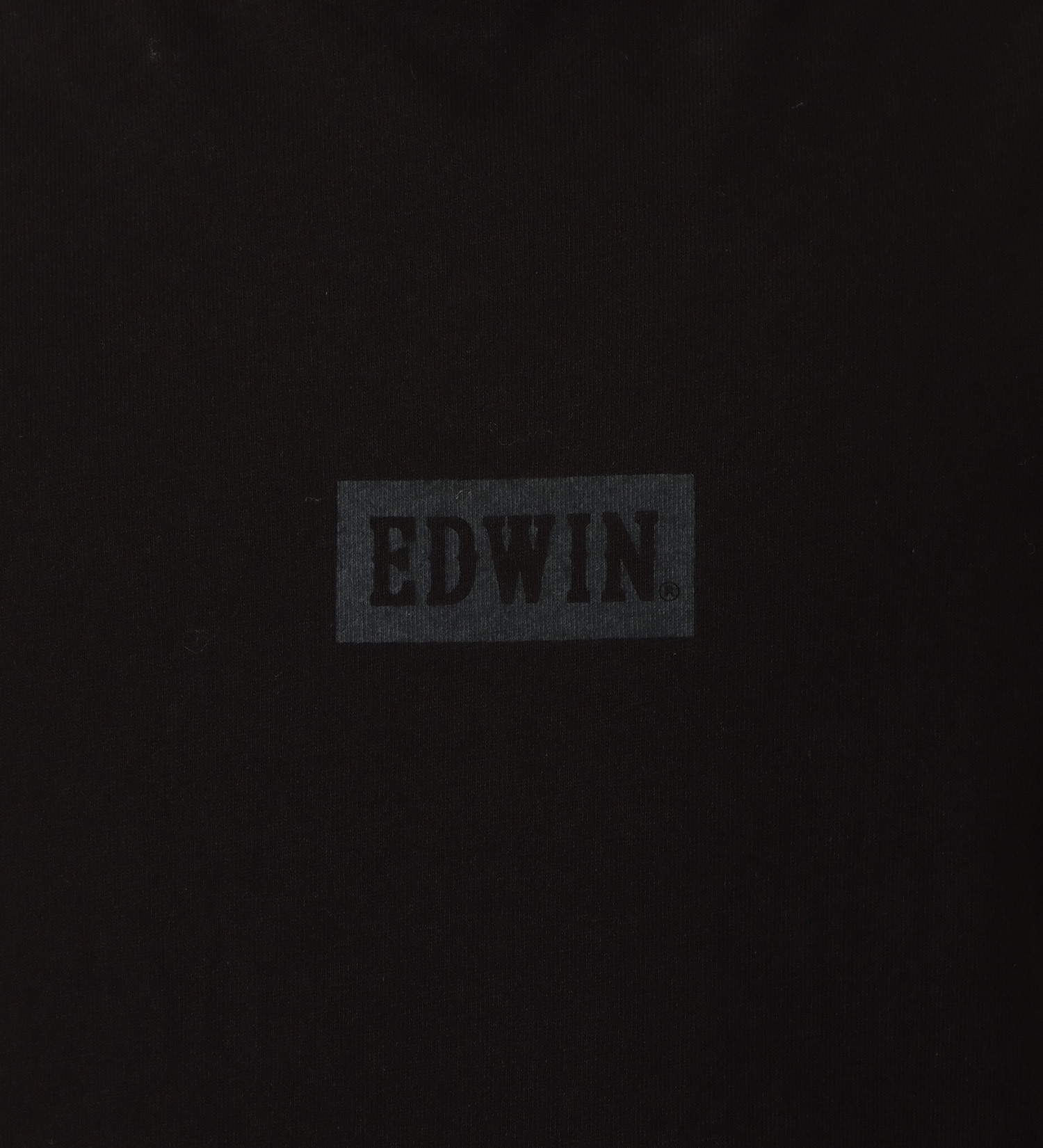 EDWIN(エドウイン)の長袖ボックスロゴプリントTシャツ|トップス/Tシャツ/カットソー/メンズ|ブラック