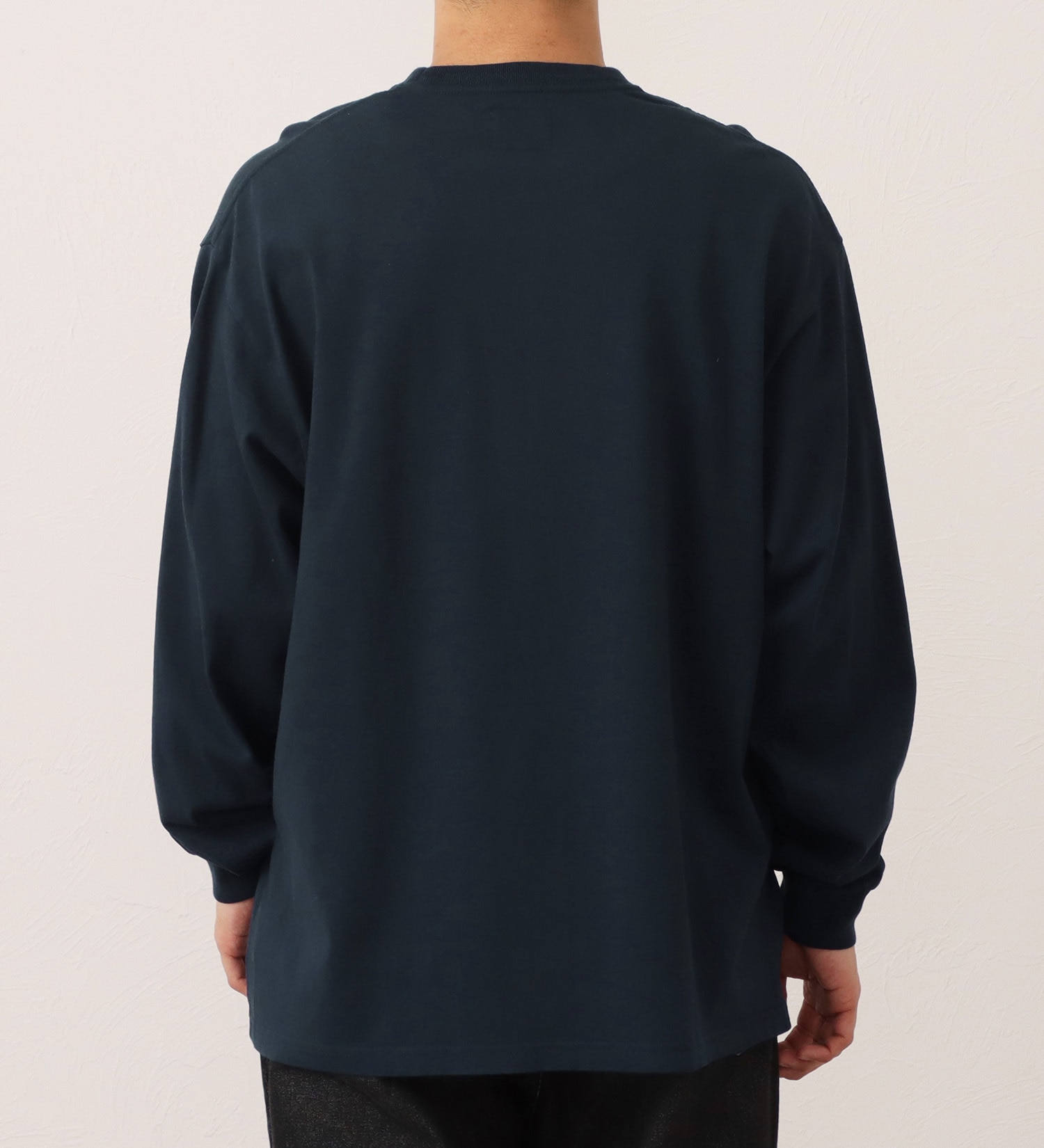 EDWIN(エドウイン)のワッペン付きポケット 長袖Tシャツ|トップス/Tシャツ/カットソー/メンズ|ネイビー