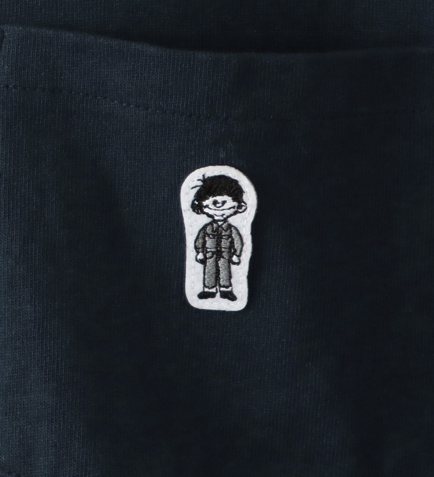 EDWIN(エドウイン)のワッペン付きポケット 長袖Tシャツ|トップス/Tシャツ/カットソー/メンズ|ネイビー