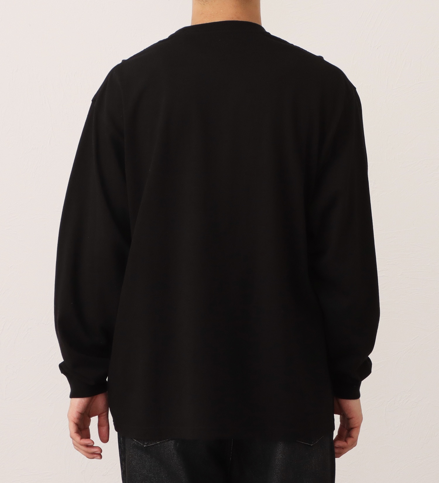 EDWIN(エドウイン)のワッペン付きポケット 長袖Tシャツ|トップス/Tシャツ/カットソー/メンズ|ブラック
