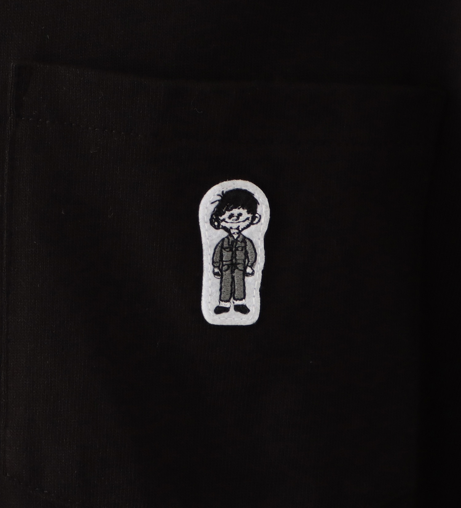 EDWIN(エドウイン)のワッペン付きポケット 長袖Tシャツ|トップス/Tシャツ/カットソー/メンズ|ブラック