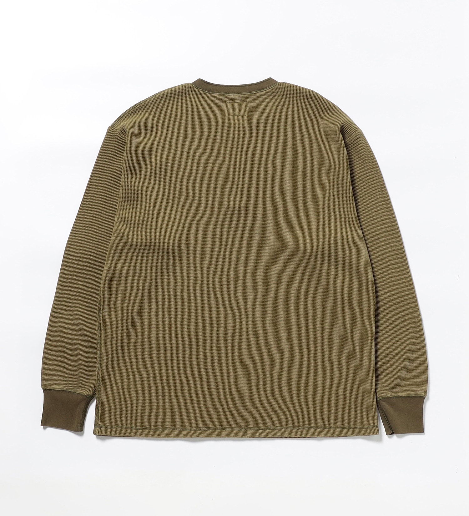 EDWIN(エドウイン)の長袖ワッフル ヘンリーネックTシャツ|トップス/Tシャツ/カットソー/メンズ|ダークグリーン