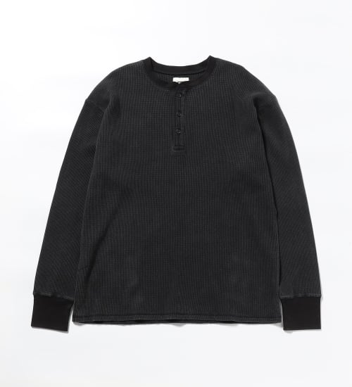 EDWIN(エドウイン)の長袖ワッフル ヘンリーネックTシャツ|トップス/Tシャツ/カットソー/メンズ|チャコール