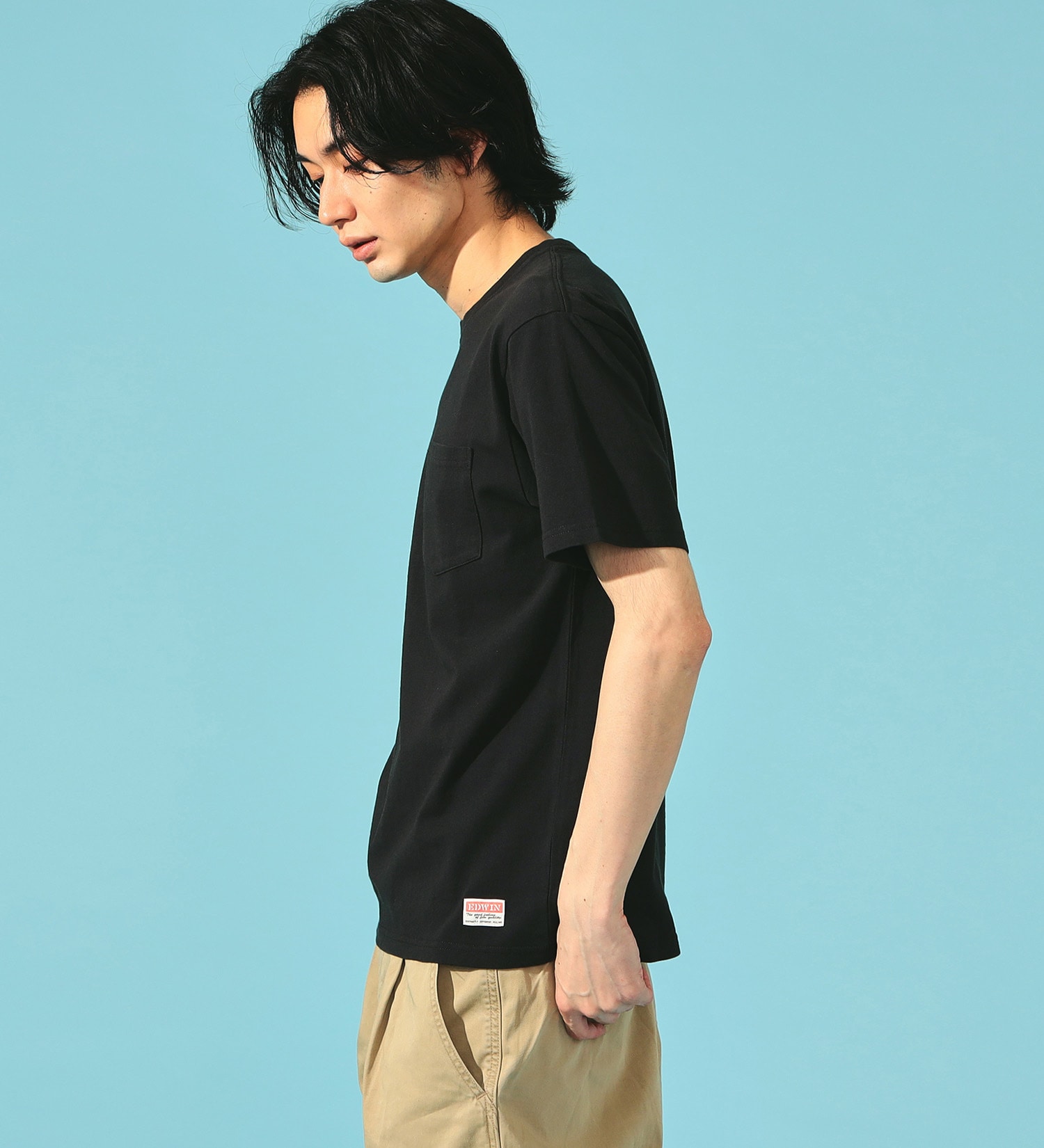 EDWIN(エドウイン)のEDWIN 半袖ポケットTシャツ|トップス/Tシャツ/カットソー/メンズ|ブラック