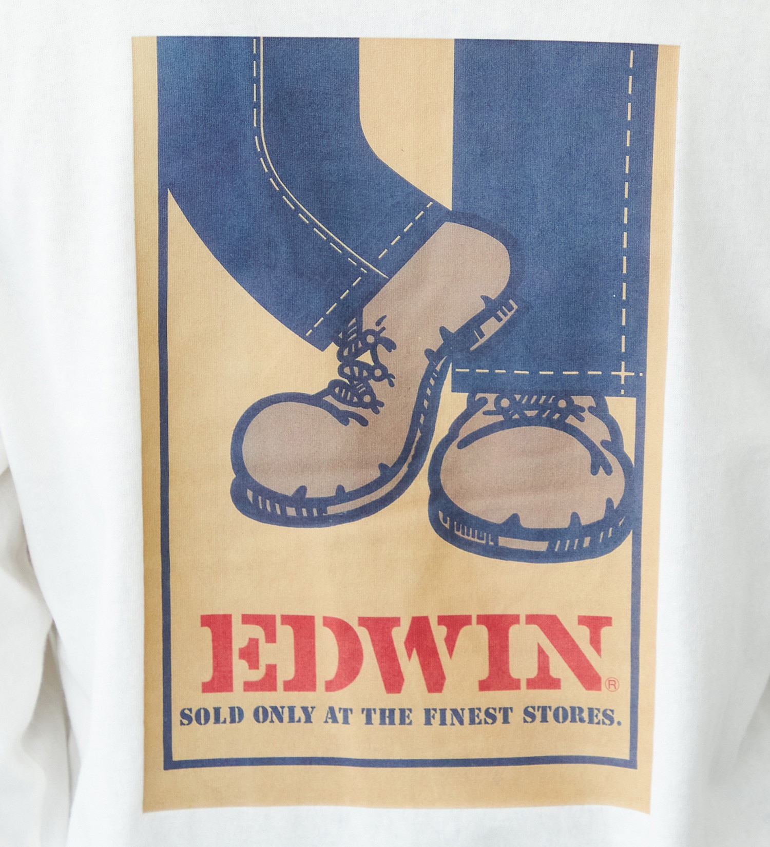 EDWIN(エドウイン)のバックプリント Tシャツ 長袖|トップス/Tシャツ/カットソー/メンズ|ホワイト