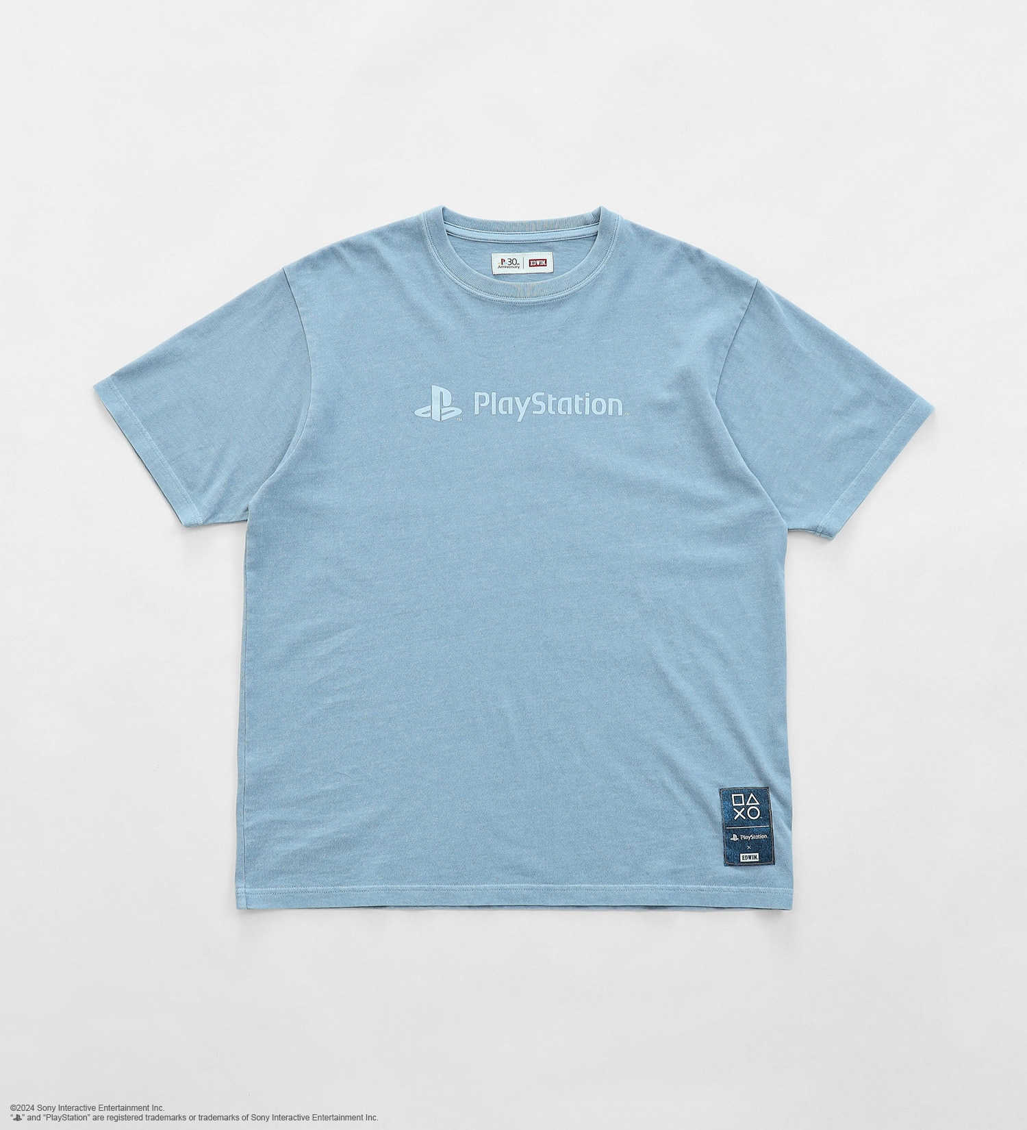 EDWIN(エドウイン)の【予約】【PlayStation × EDWIN】30 周年 ピグメントTシャツ|トップス/Tシャツ/カットソー/メンズ|ブルー