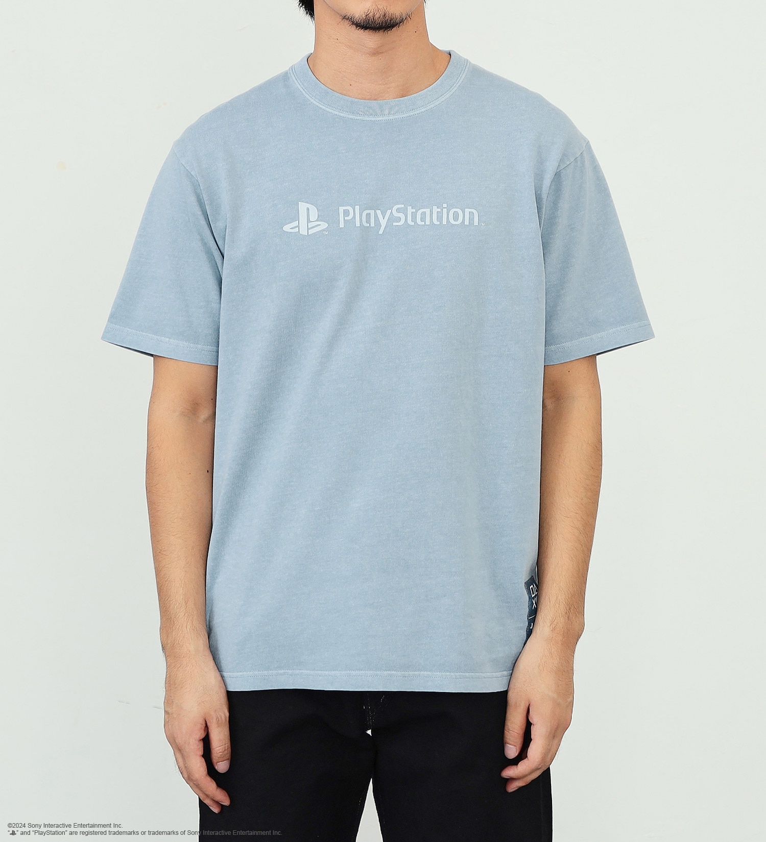 EDWIN(エドウイン)の【予約】【PlayStation × EDWIN】30 周年 ピグメントTシャツ|トップス/Tシャツ/カットソー/メンズ|ブルー