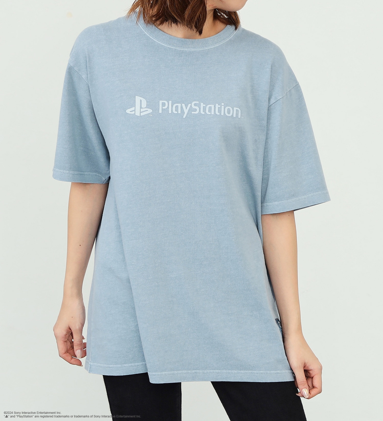 EDWIN(エドウイン)の【予約】【PlayStation × EDWIN】30 周年 ピグメントTシャツ|トップス/Tシャツ/カットソー/メンズ|ブルー