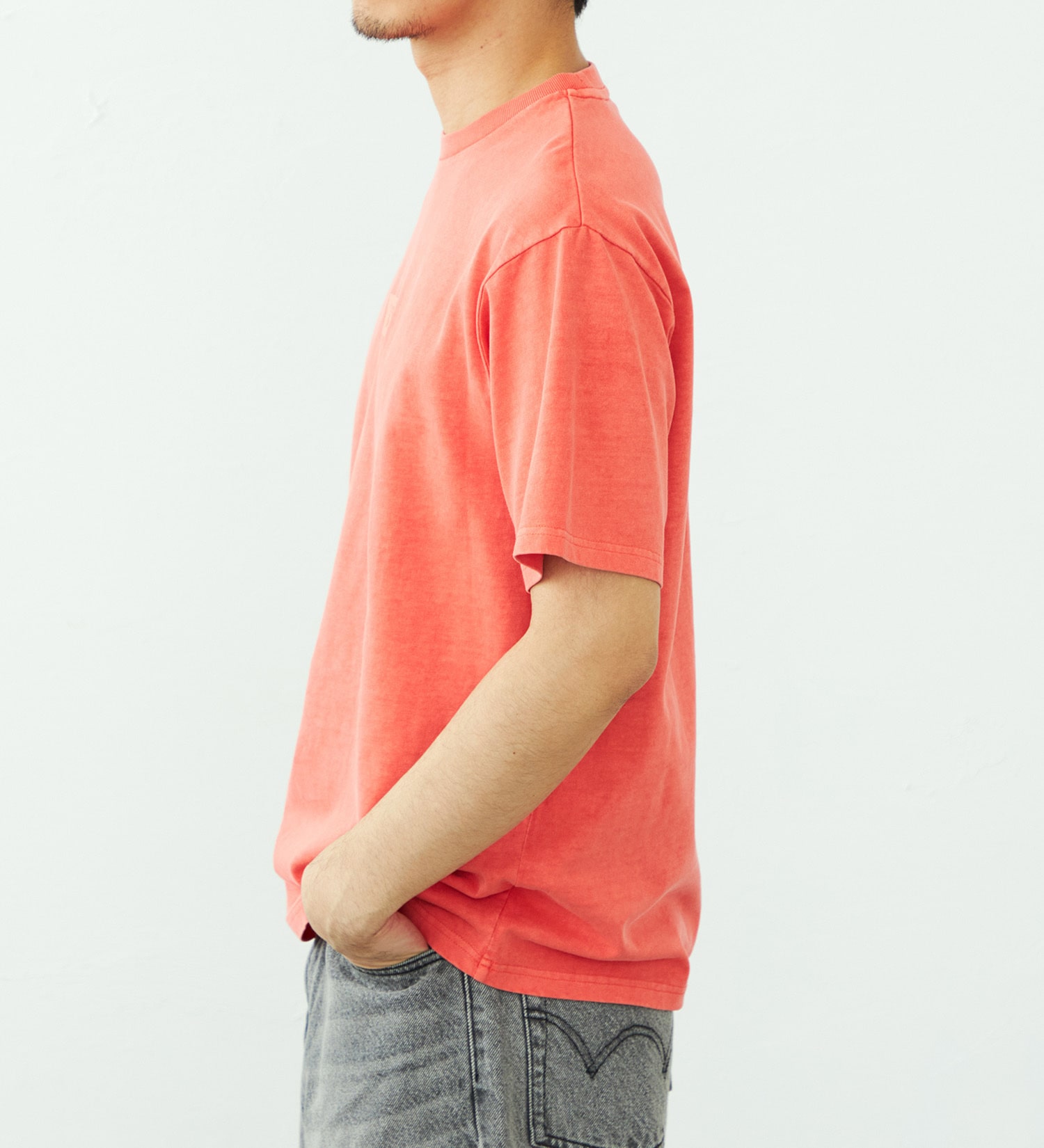 EDWIN(エドウイン)のボックスロゴ Tシャツ 半袖|トップス/Tシャツ/カットソー/メンズ|オレンジ