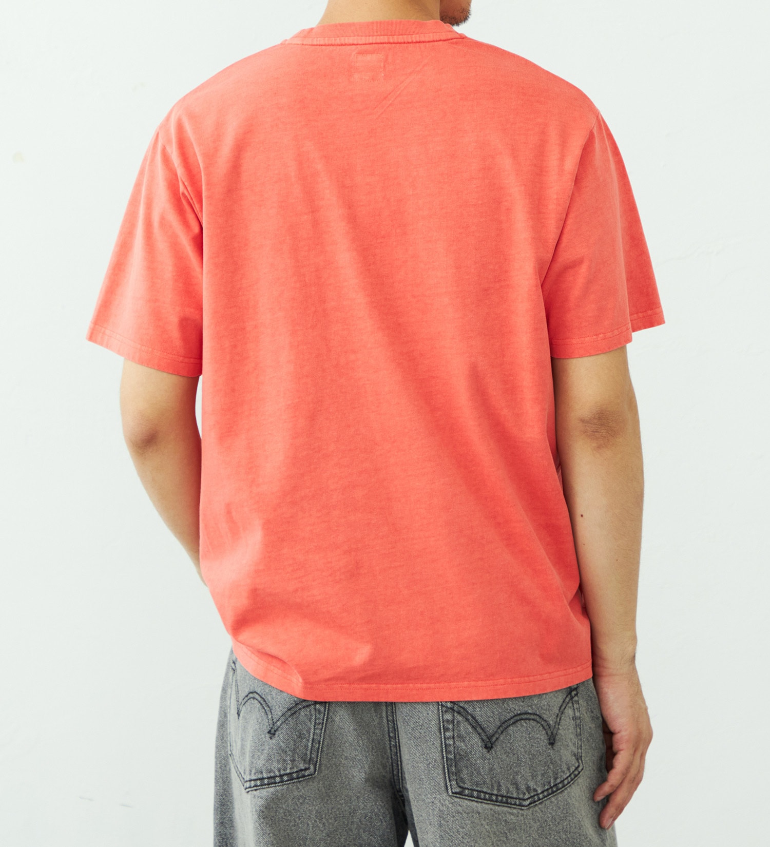 EDWIN(エドウイン)のボックスロゴ Tシャツ 半袖|トップス/Tシャツ/カットソー/メンズ|オレンジ