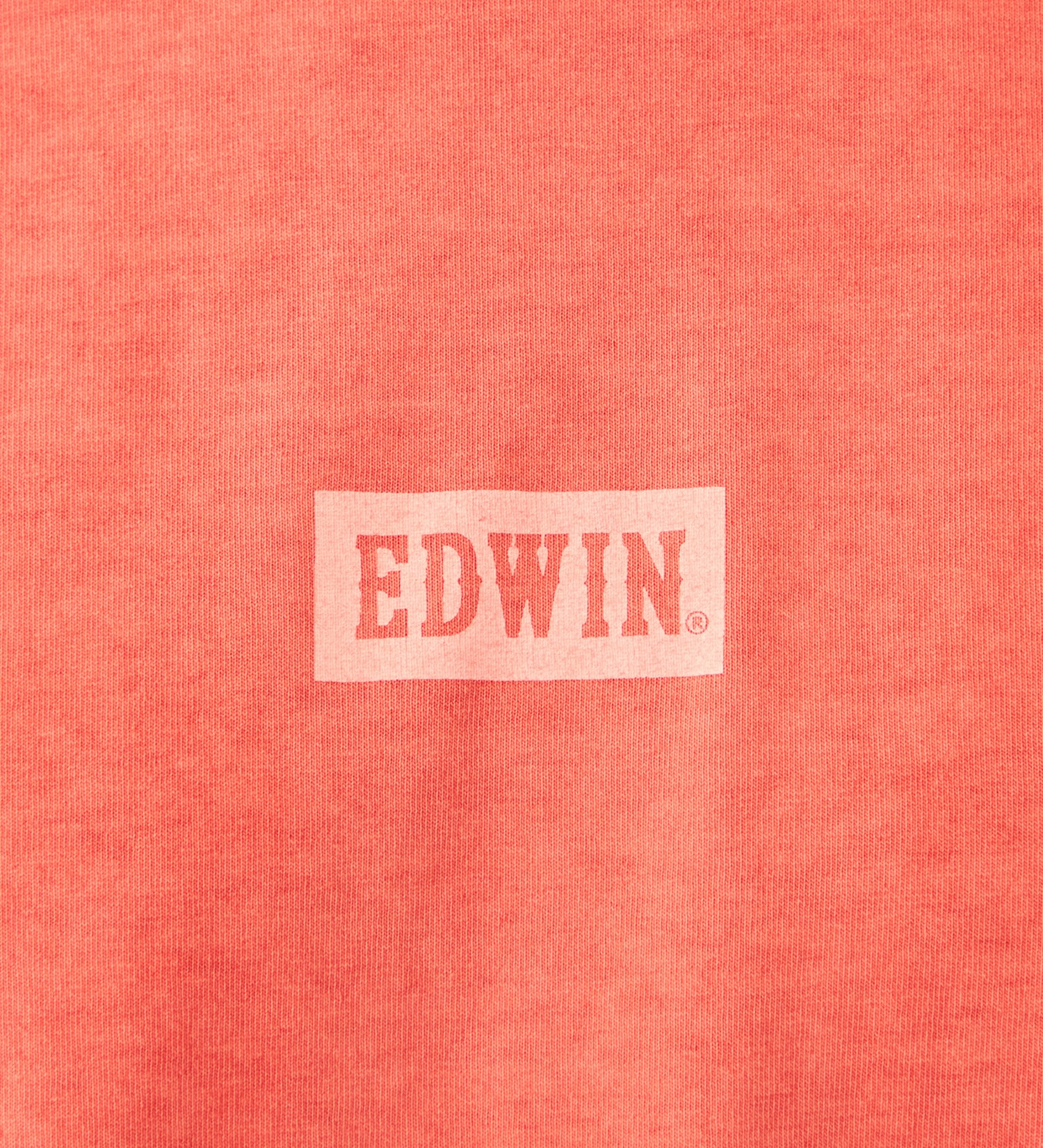 EDWIN(エドウイン)のボックスロゴ Tシャツ 半袖|トップス/Tシャツ/カットソー/メンズ|オレンジ