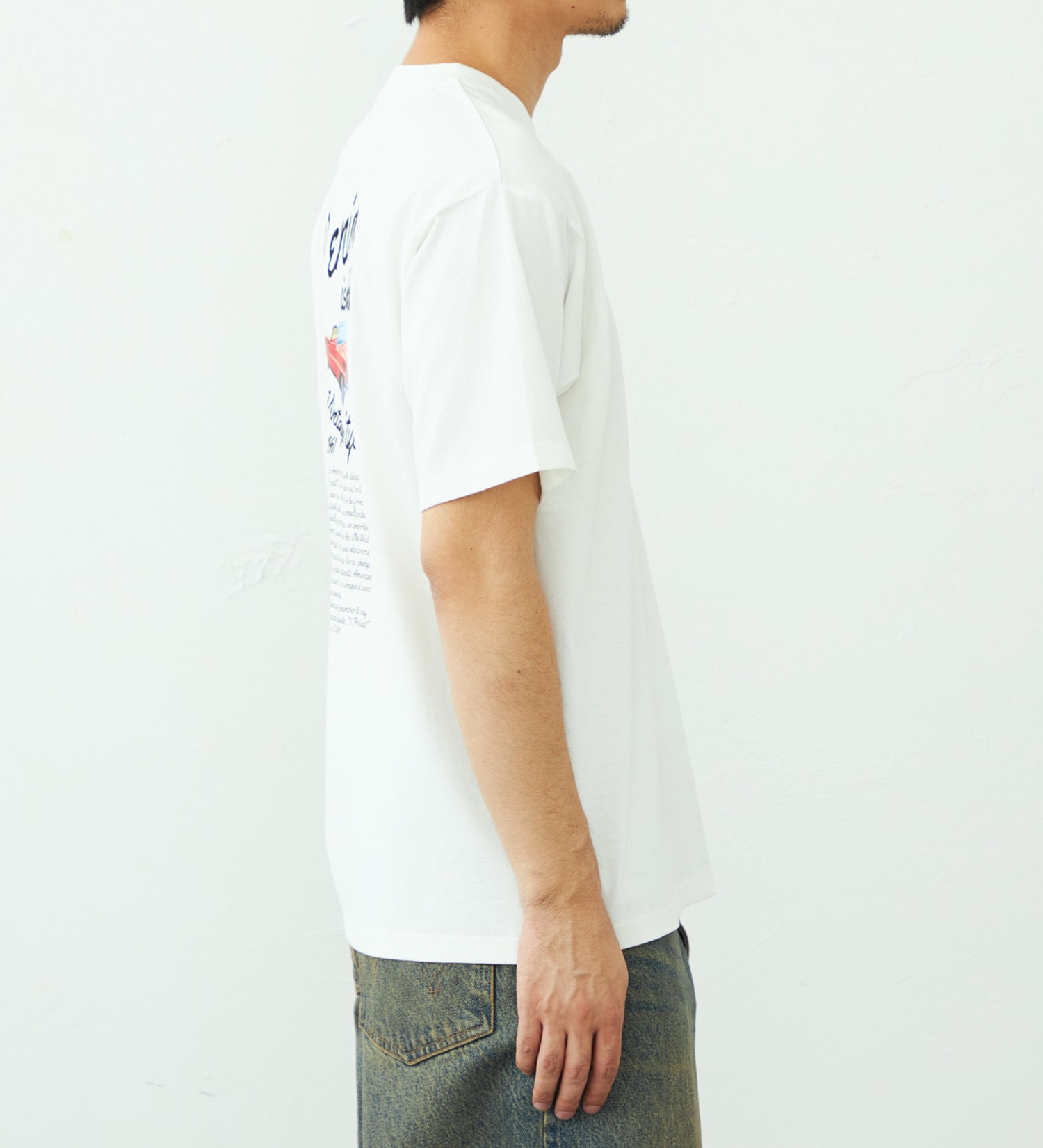 EDWIN(エドウイン)のバックプリント Tシャツ 半袖 刺繍|トップス/Tシャツ/カットソー/メンズ|ホワイト
