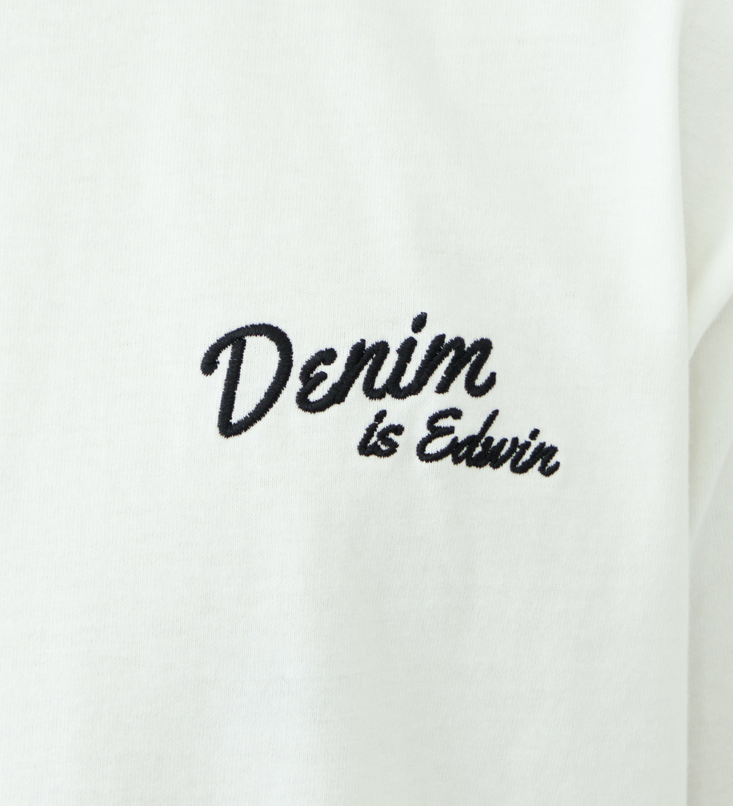EDWIN(エドウイン)のバックプリント Tシャツ 半袖 刺繍|トップス/Tシャツ/カットソー/メンズ|ホワイト