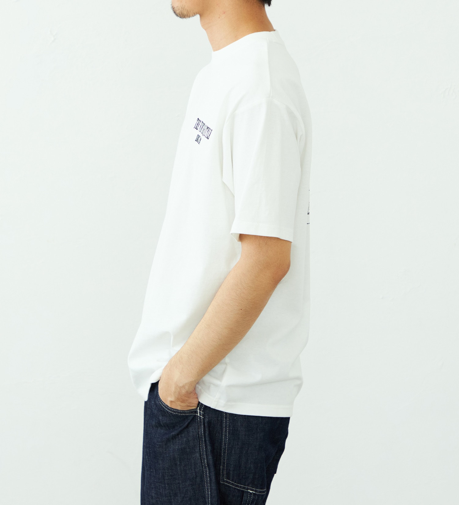 EDWIN(エドウイン)のバックプリント Tシャツ 半袖 刺繍|トップス/Tシャツ/カットソー/メンズ|ホワイト