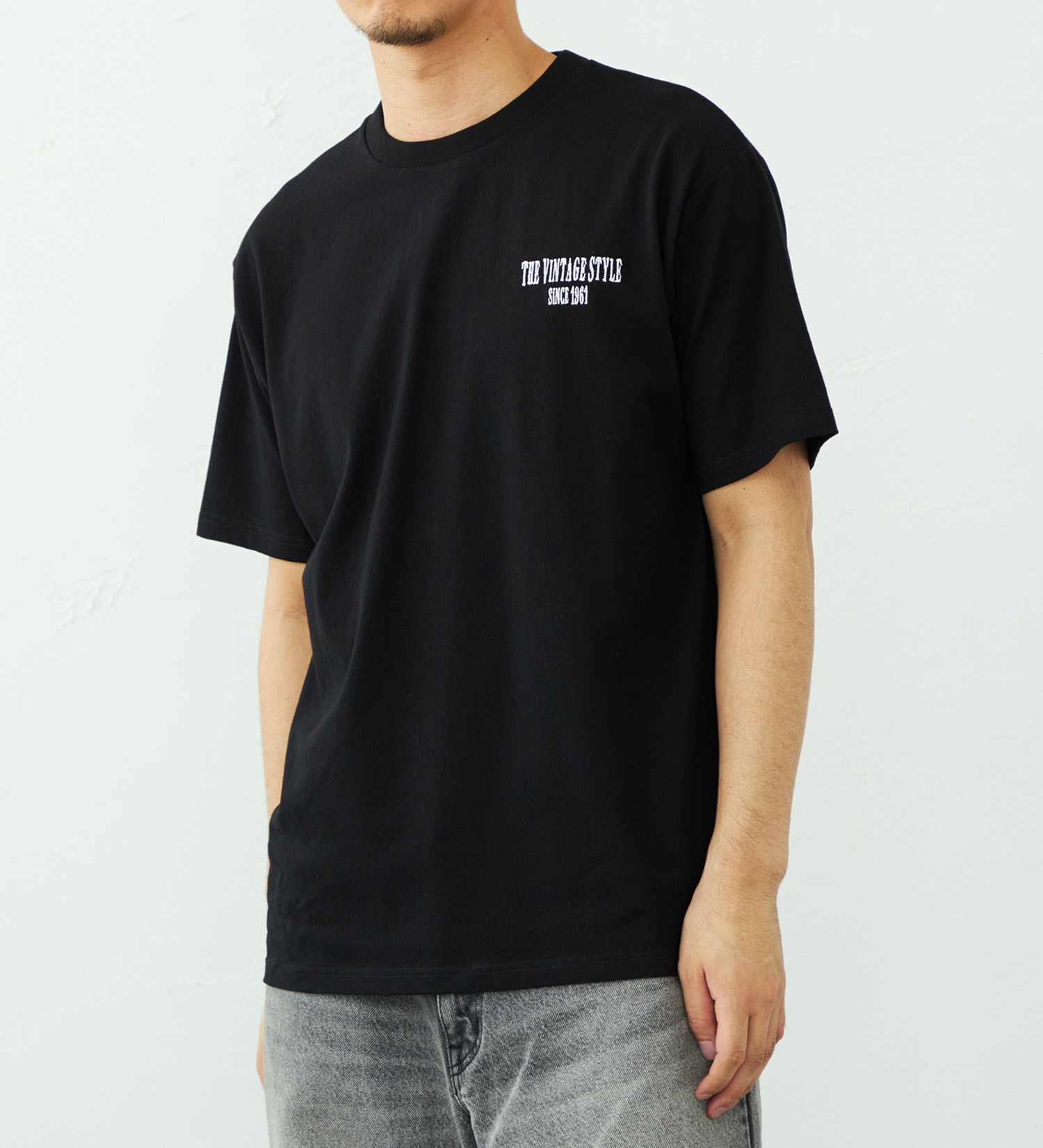 EDWIN(エドウイン)のバックプリント Tシャツ 半袖 刺繍|トップス/Tシャツ/カットソー/メンズ|ブラック