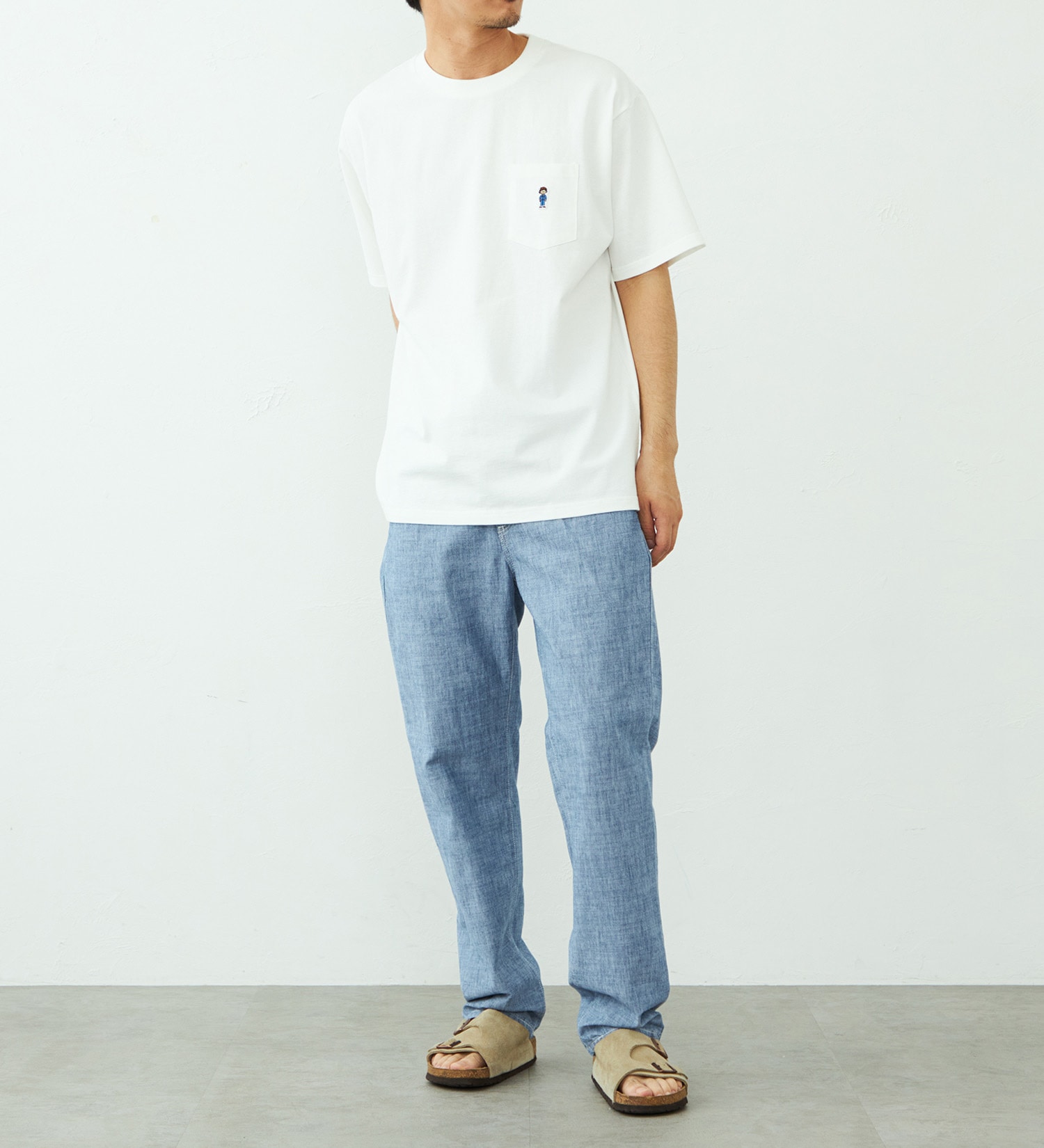 EDWIN(エドウイン)のワンポイント ポケットTシャツ 半袖|トップス/Tシャツ/カットソー/メンズ|ホワイト