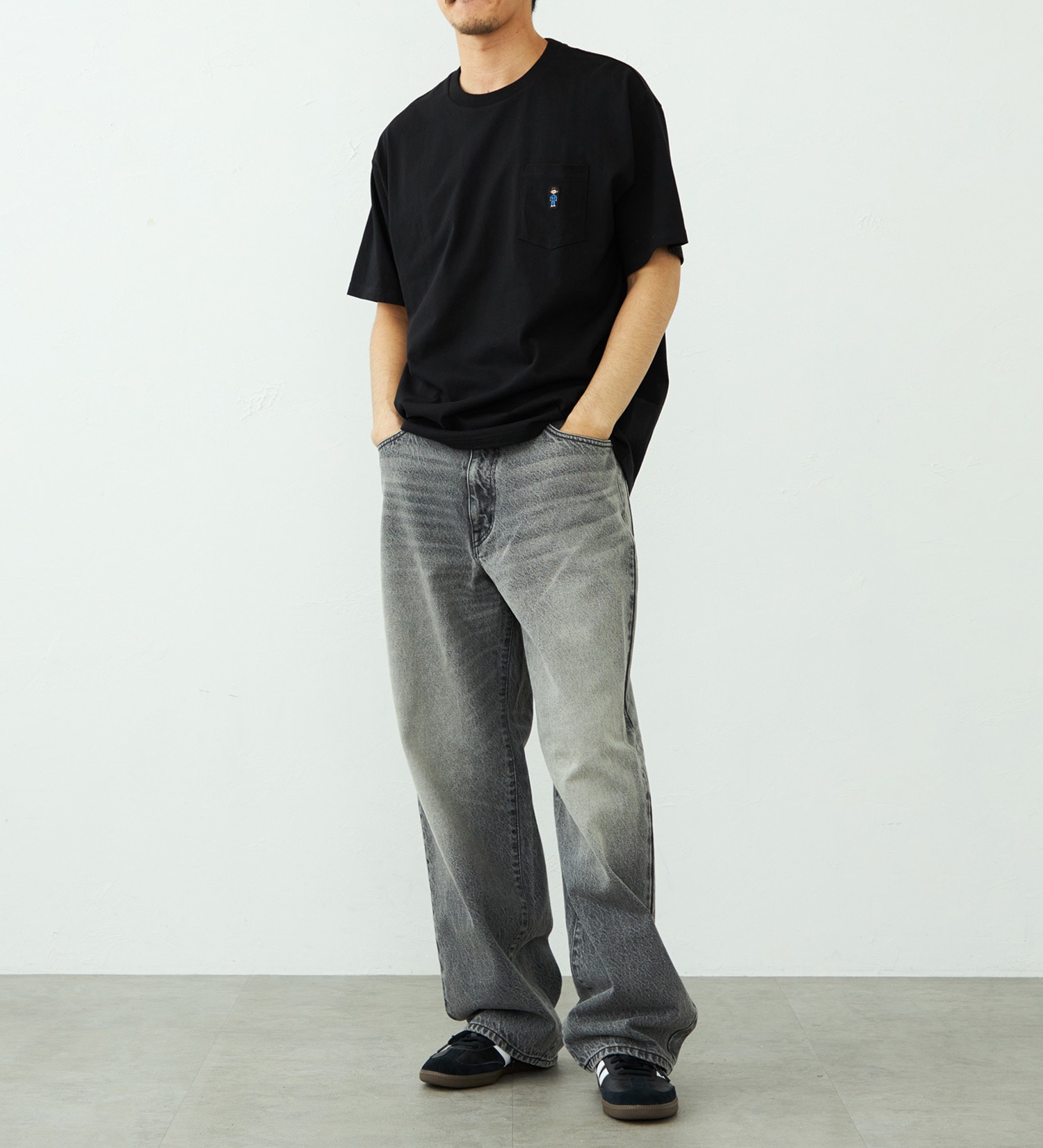 EDWIN(エドウイン)のワンポイント ポケットTシャツ 半袖|トップス/Tシャツ/カットソー/メンズ|ブラック