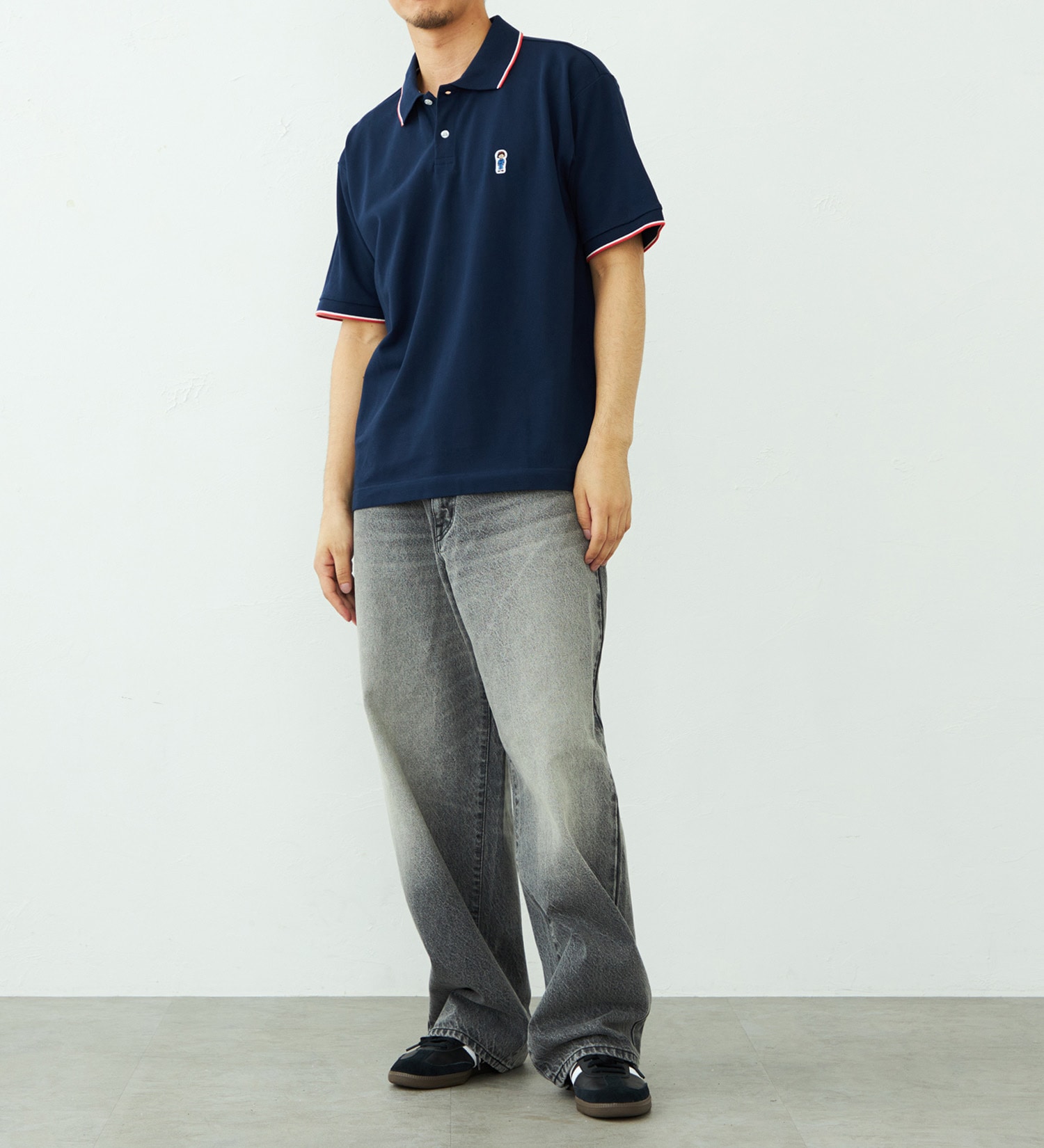 EDWIN(エドウイン)のワンポイント ポロシャツ 半袖|トップス/ポロシャツ/メンズ|ネイビー