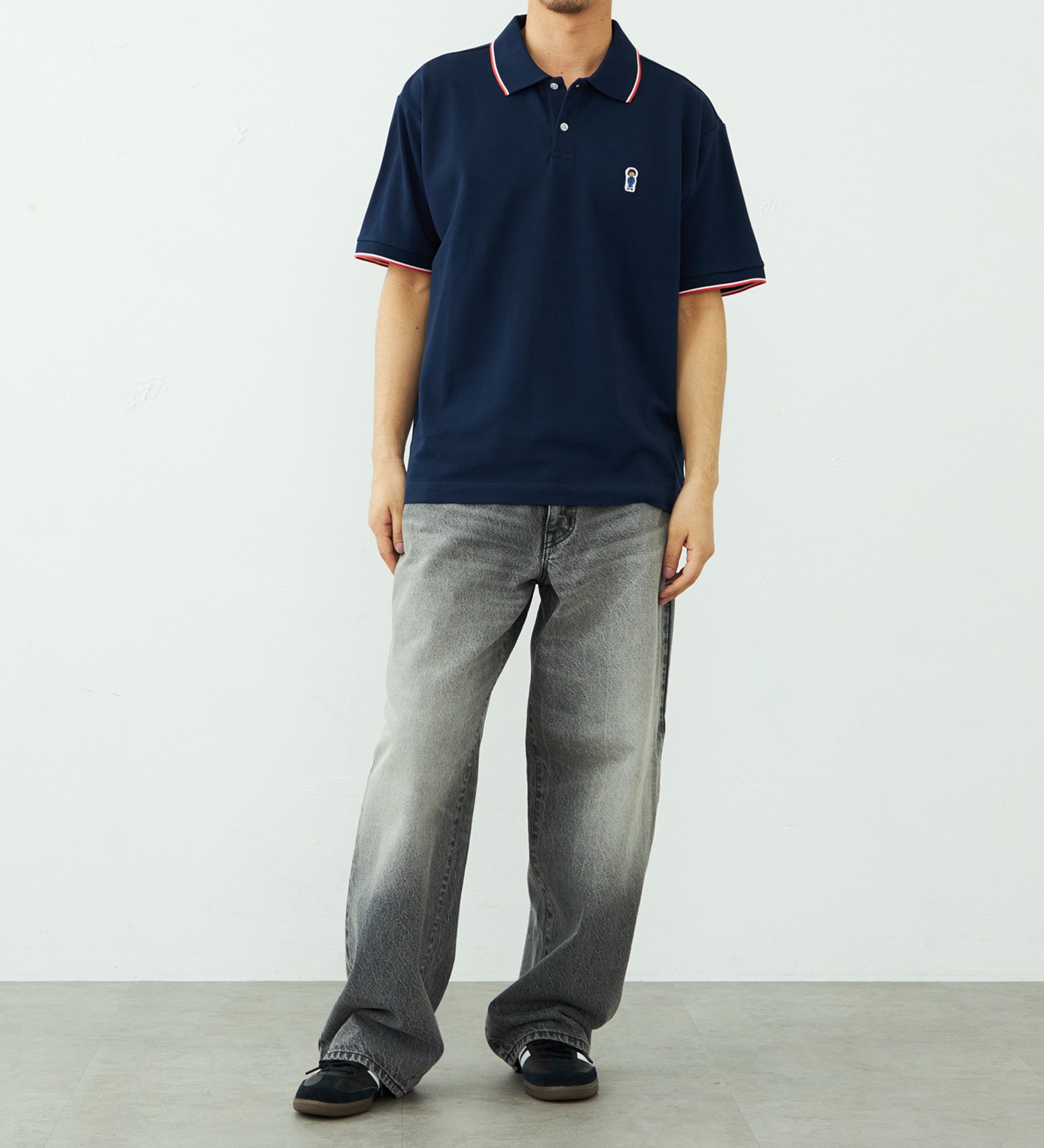 EDWIN(エドウイン)のワンポイント ポロシャツ 半袖|トップス/ポロシャツ/メンズ|ネイビー