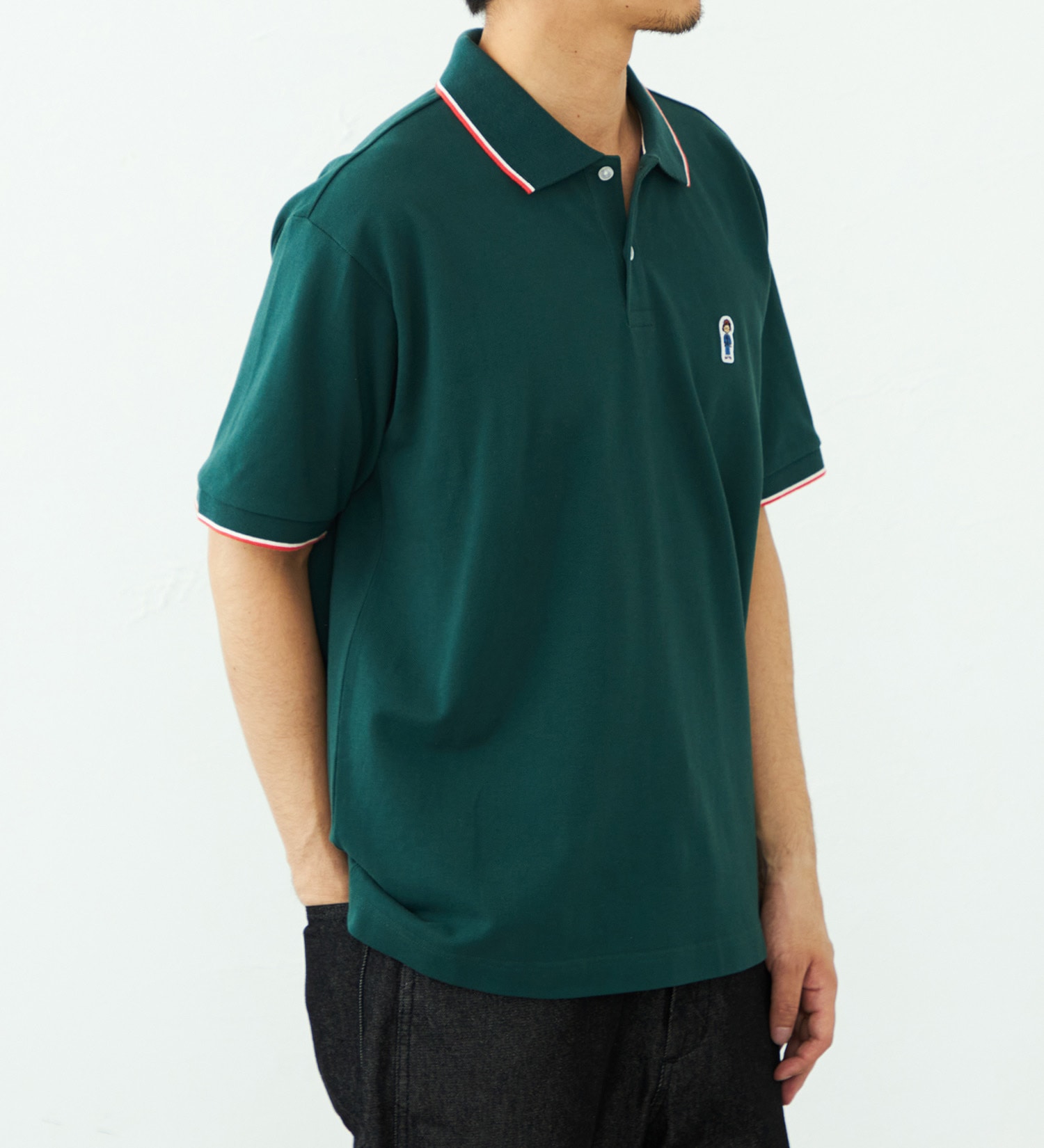 EDWIN(エドウイン)のワンポイント ポロシャツ 半袖|トップス/ポロシャツ/メンズ|グリーン