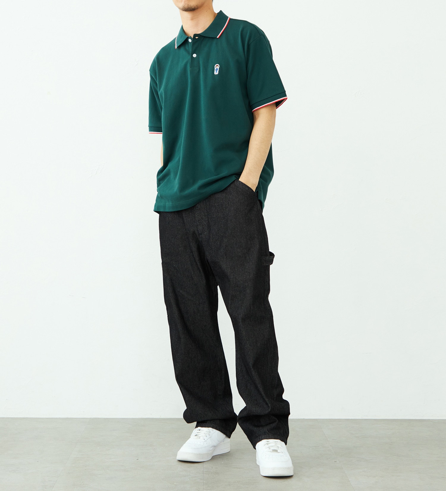 EDWIN(エドウイン)のワンポイント ポロシャツ 半袖|トップス/ポロシャツ/メンズ|グリーン