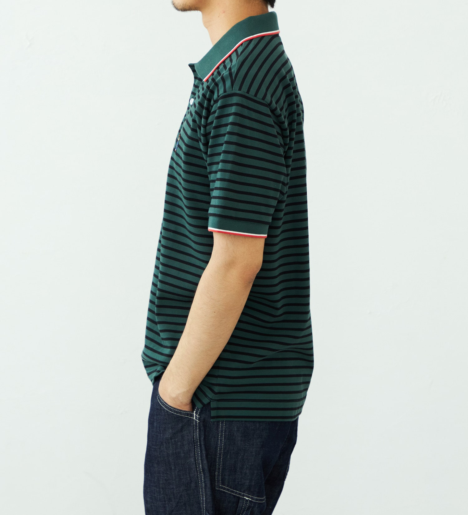 EDWIN(エドウイン)のワンポイント ポロシャツ 半袖|トップス/ポロシャツ/メンズ|グリーン系その他