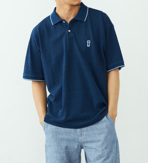 EDWIN(エドウイン)のワンポイント ポロシャツ 半袖|トップス/ポロシャツ/メンズ|ブルー