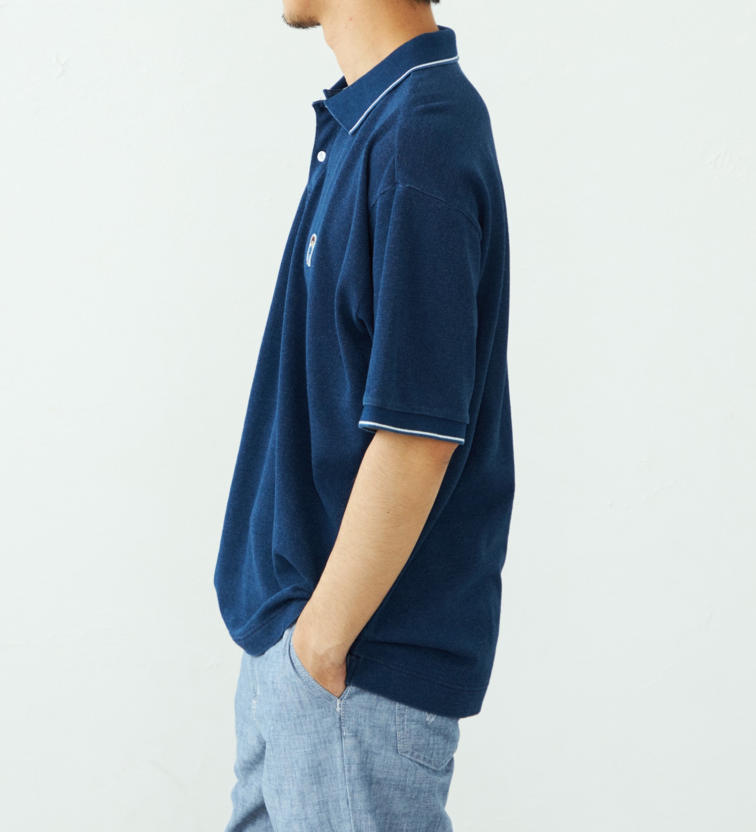 EDWIN(エドウイン)のワンポイント ポロシャツ 半袖|トップス/ポロシャツ/メンズ|ブルー