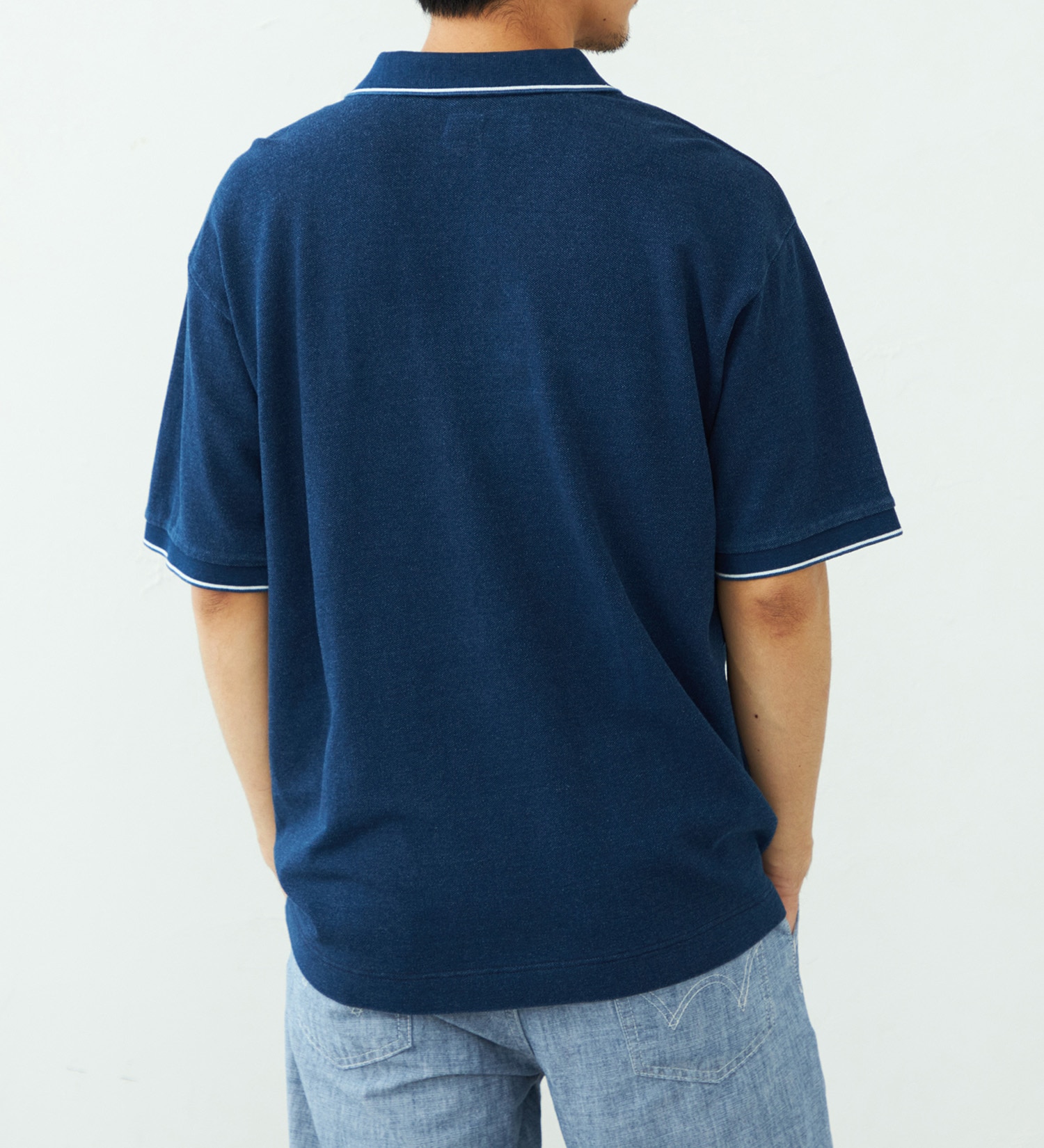 EDWIN(エドウイン)のワンポイント ポロシャツ 半袖|トップス/ポロシャツ/メンズ|ブルー