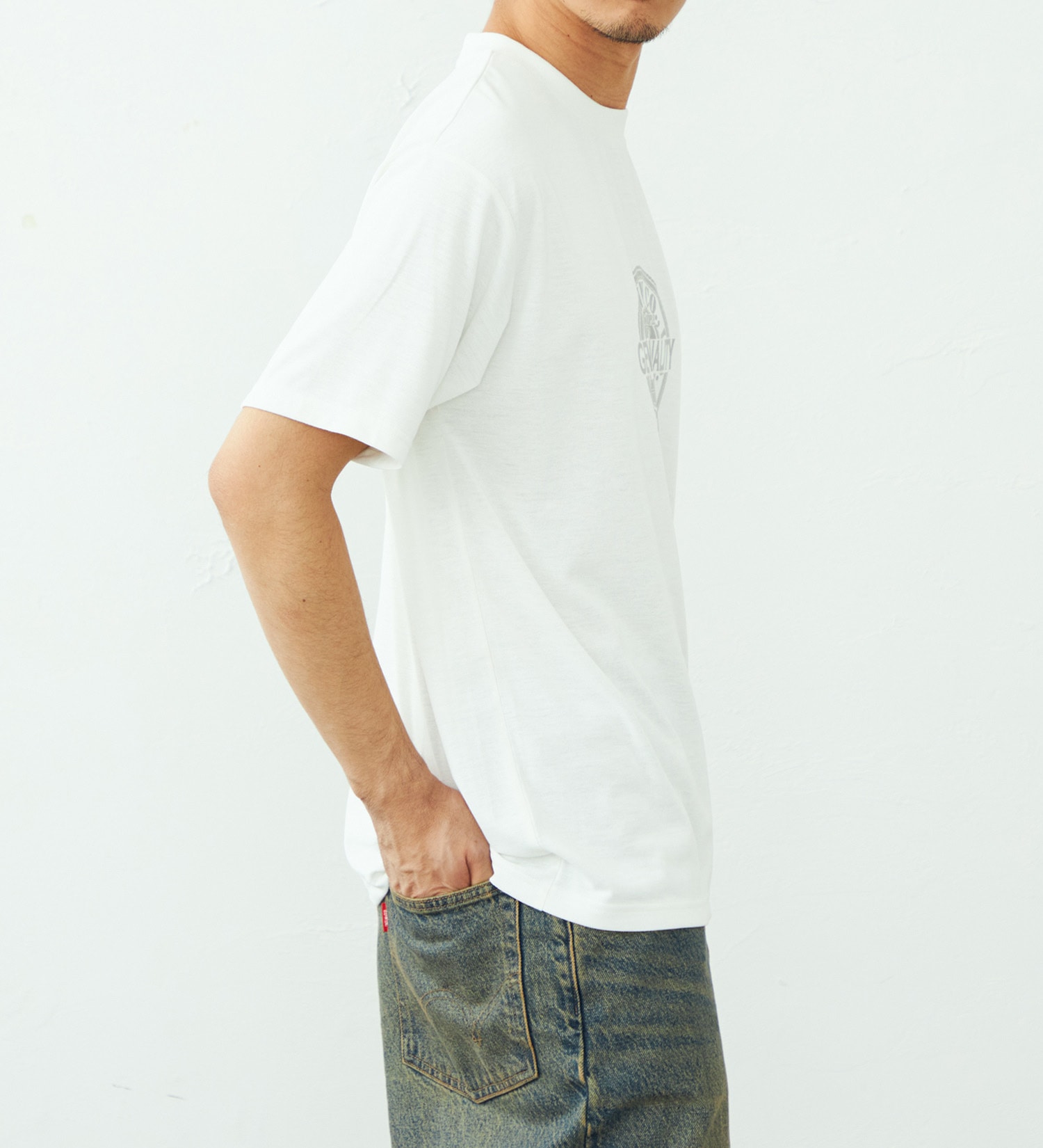 EDWIN(エドウイン)のプリントTシャツ 半袖|トップス/Tシャツ/カットソー/メンズ|ホワイト