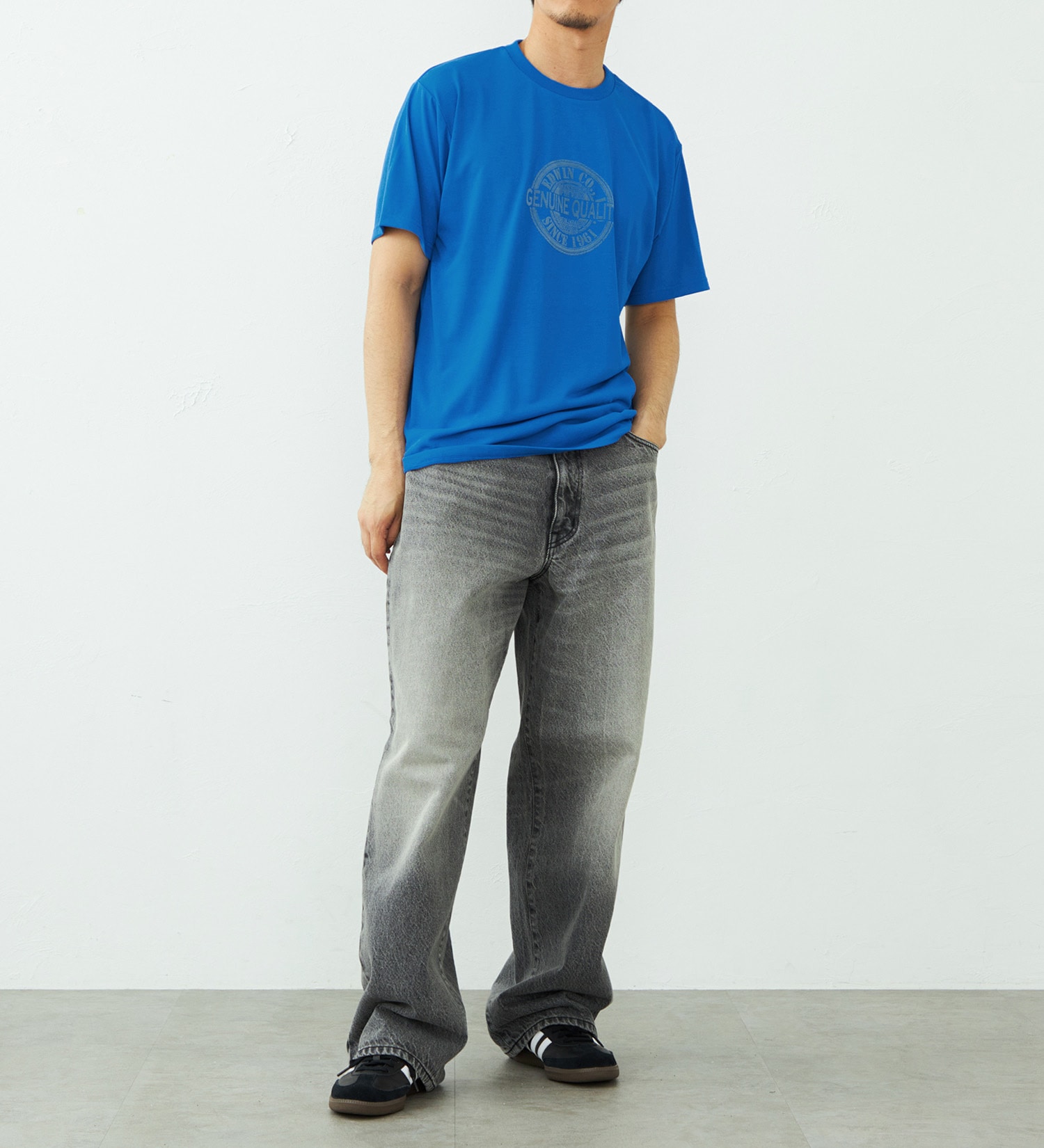 EDWIN(エドウイン)のプリントTシャツ 半袖|トップス/Tシャツ/カットソー/メンズ|ブルー