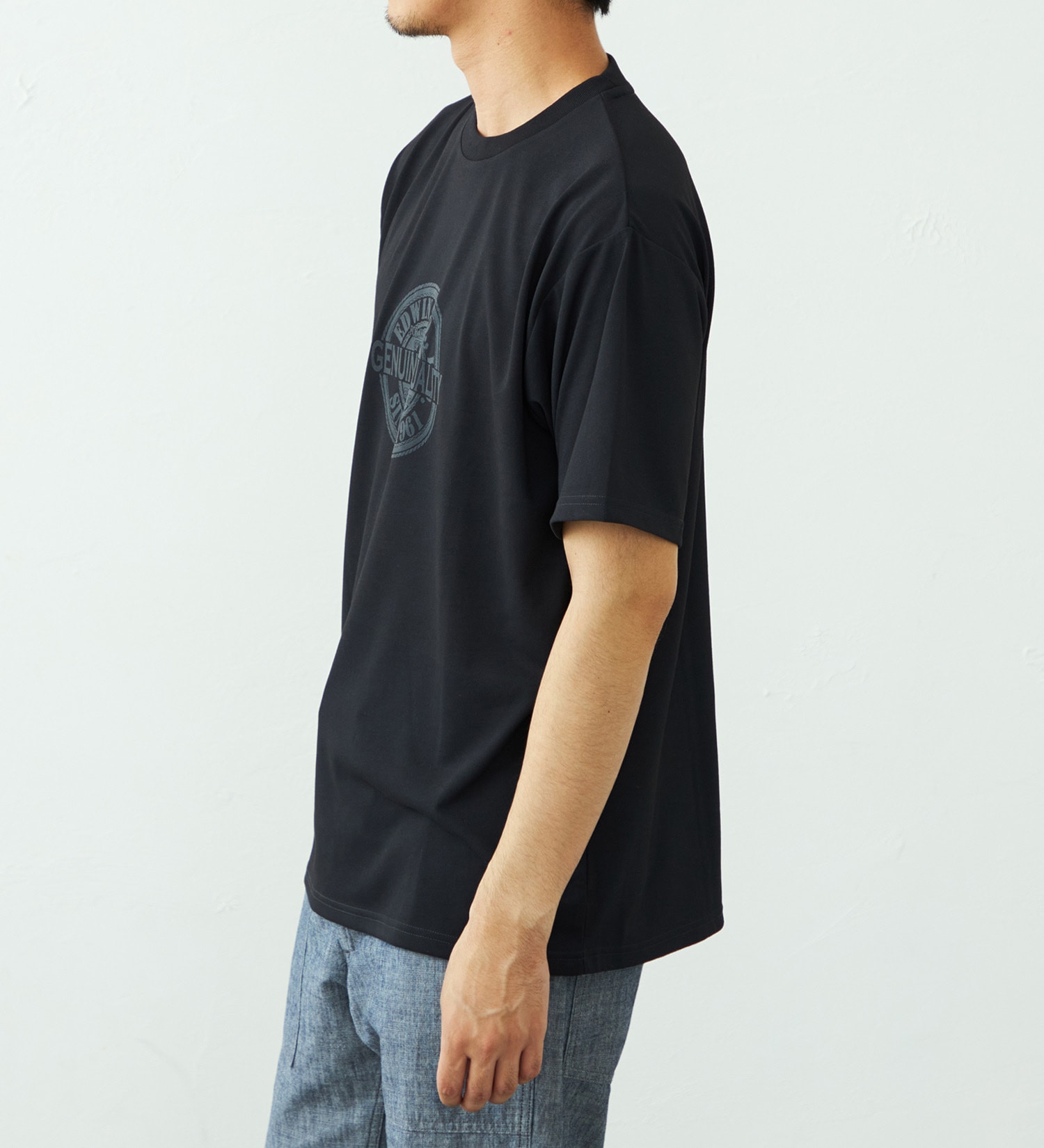 EDWIN(エドウイン)のプリントTシャツ 半袖|トップス/Tシャツ/カットソー/メンズ|ブラック