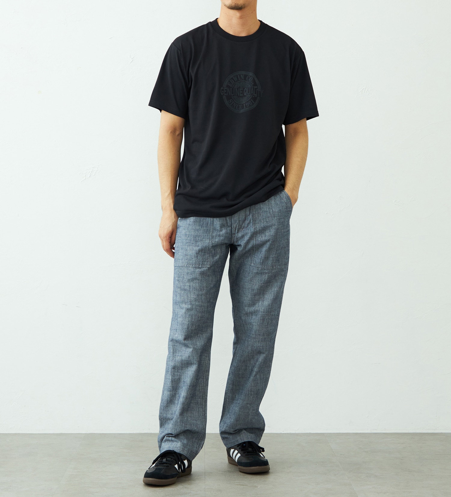 EDWIN(エドウイン)のプリントTシャツ 半袖|トップス/Tシャツ/カットソー/メンズ|ブラック