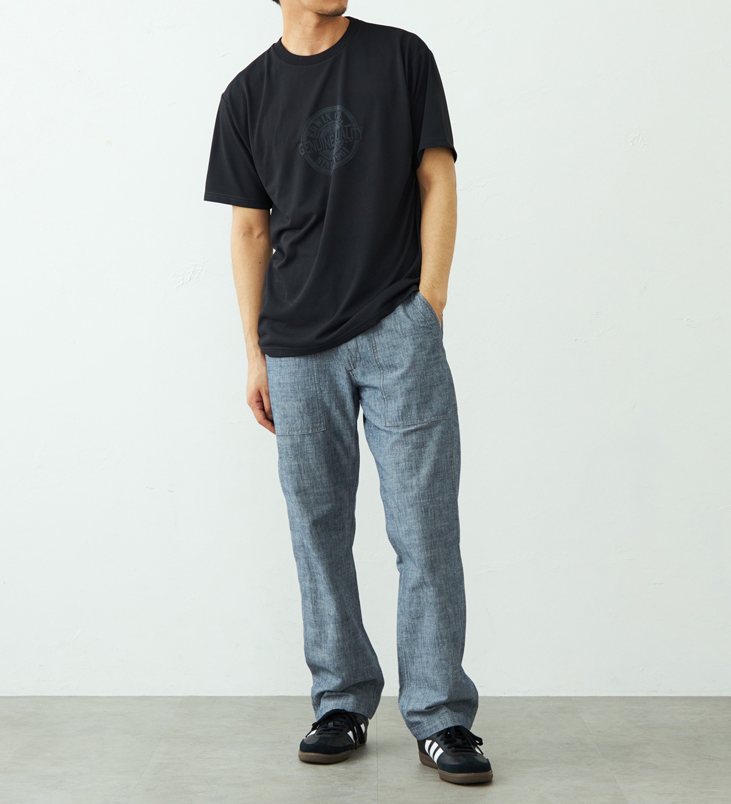 EDWIN(エドウイン)のプリントTシャツ 半袖|トップス/Tシャツ/カットソー/メンズ|ブラック