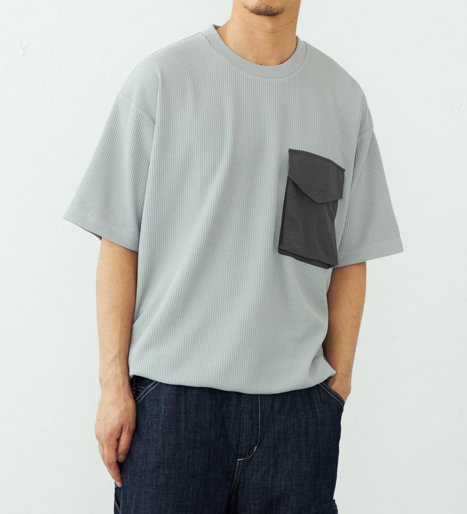 EDWIN(エドウイン)のポケットTシャツ 半袖|トップス/Tシャツ/カットソー/メンズ|グレー