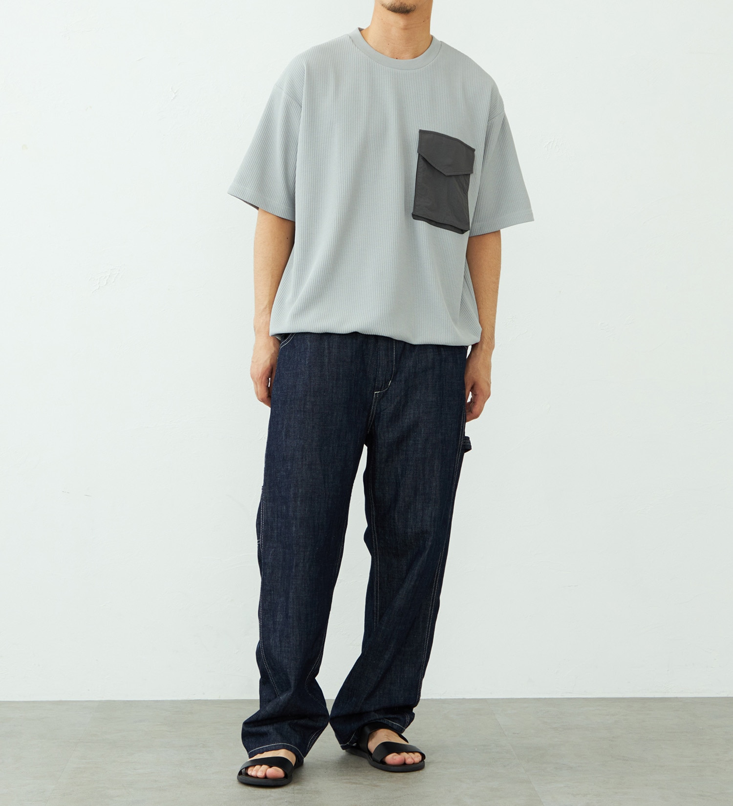 EDWIN(エドウイン)のポケットTシャツ 半袖|トップス/Tシャツ/カットソー/メンズ|グレー