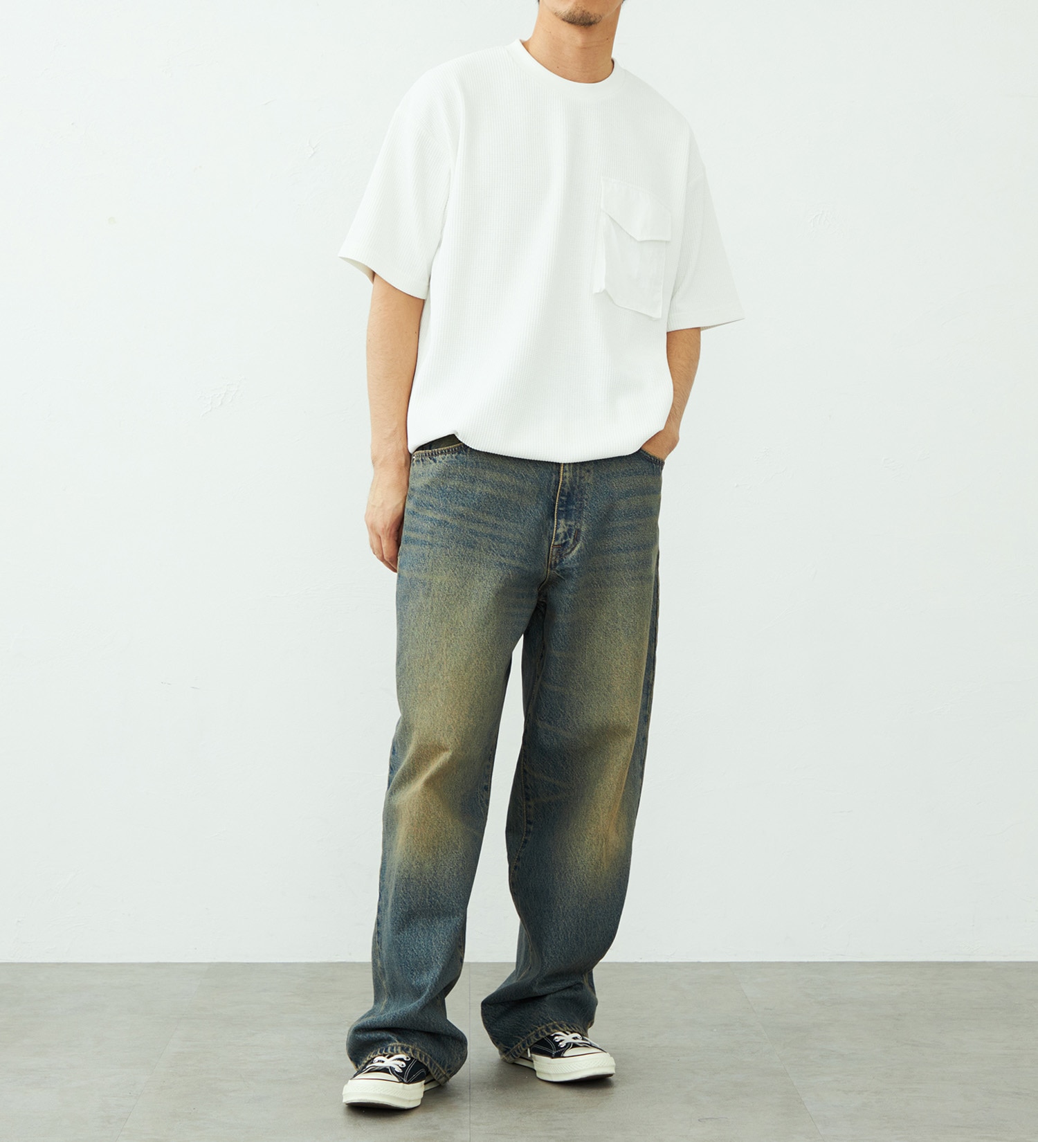 EDWIN(エドウイン)のポケットTシャツ 半袖|トップス/Tシャツ/カットソー/メンズ|ホワイト