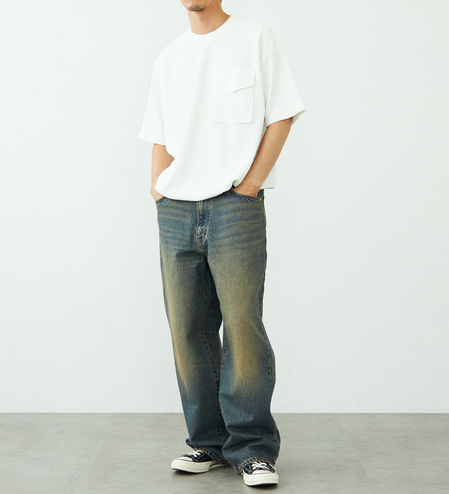 EDWIN(エドウイン)のポケットTシャツ 半袖|トップス/Tシャツ/カットソー/メンズ|ホワイト