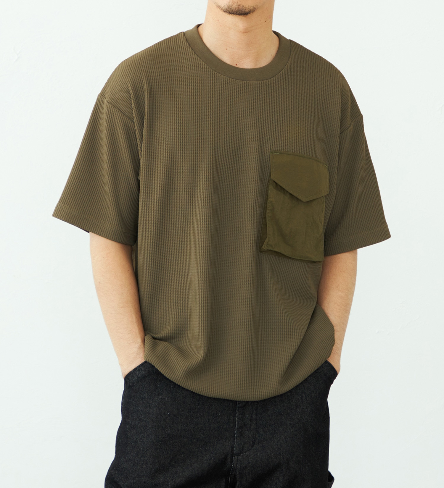 EDWIN(エドウイン)のポケットTシャツ 半袖|トップス/Tシャツ/カットソー/メンズ|グリーン