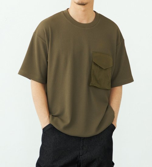 EDWIN(エドウイン)のポケットTシャツ 半袖|トップス/Tシャツ/カットソー/メンズ|グリーン