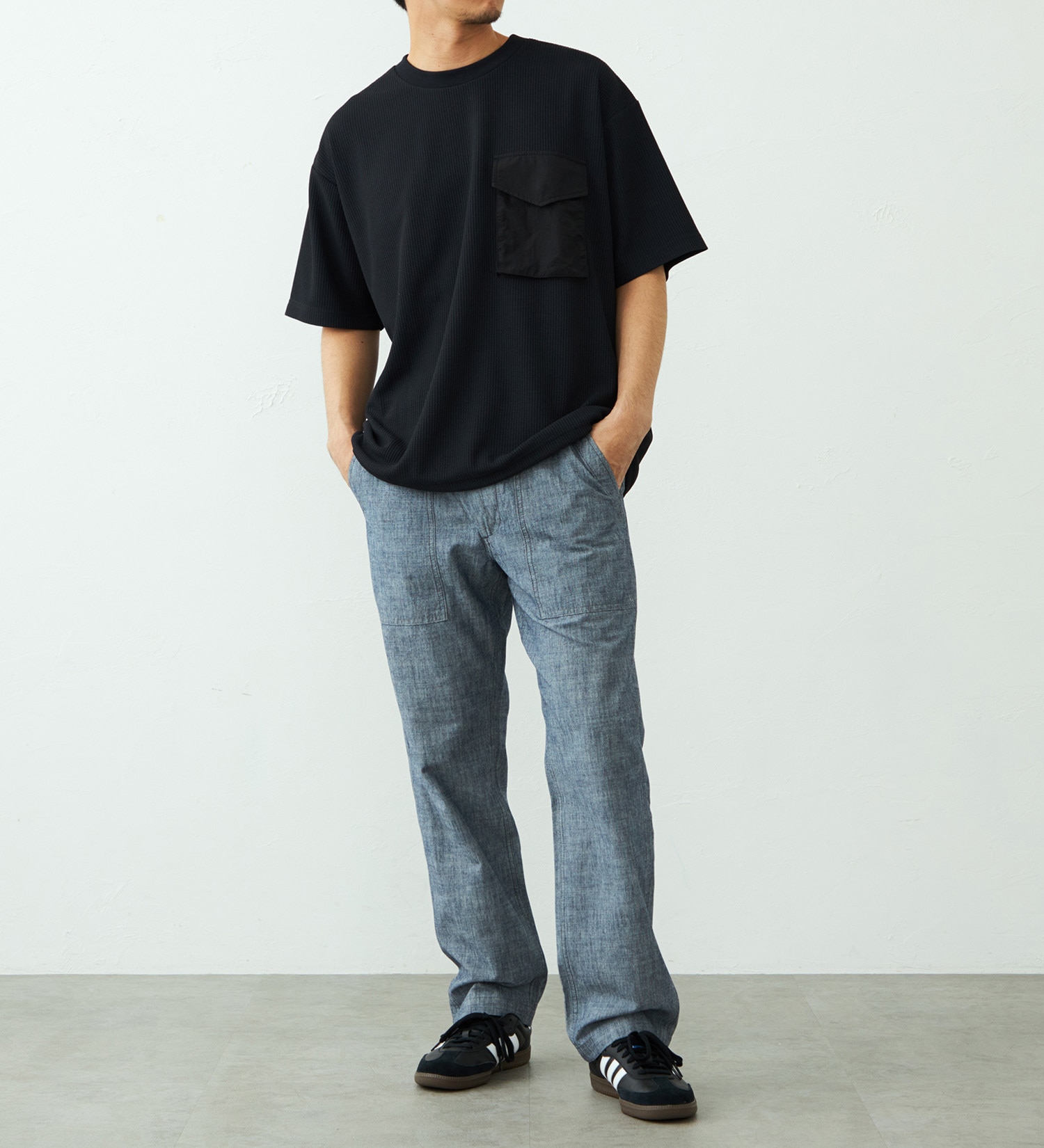 EDWIN(エドウイン)のポケットTシャツ 半袖|トップス/Tシャツ/カットソー/メンズ|ブラック