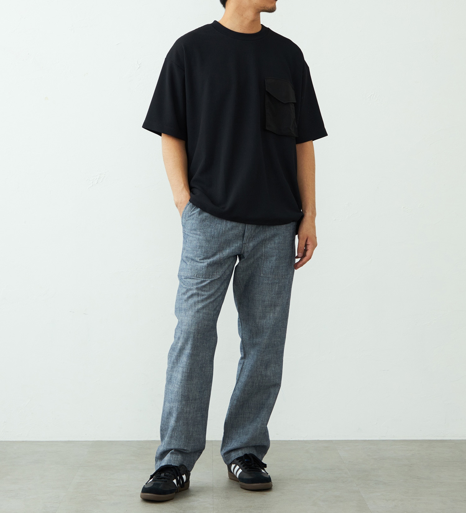 EDWIN(エドウイン)のポケットTシャツ 半袖|トップス/Tシャツ/カットソー/メンズ|ブラック