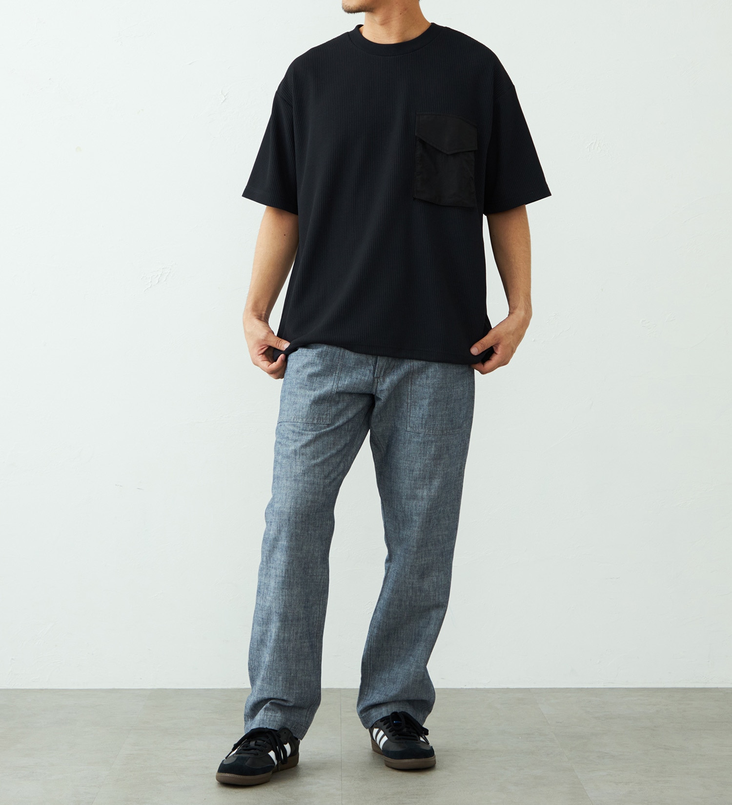 EDWIN(エドウイン)のポケットTシャツ 半袖|トップス/Tシャツ/カットソー/メンズ|ブラック