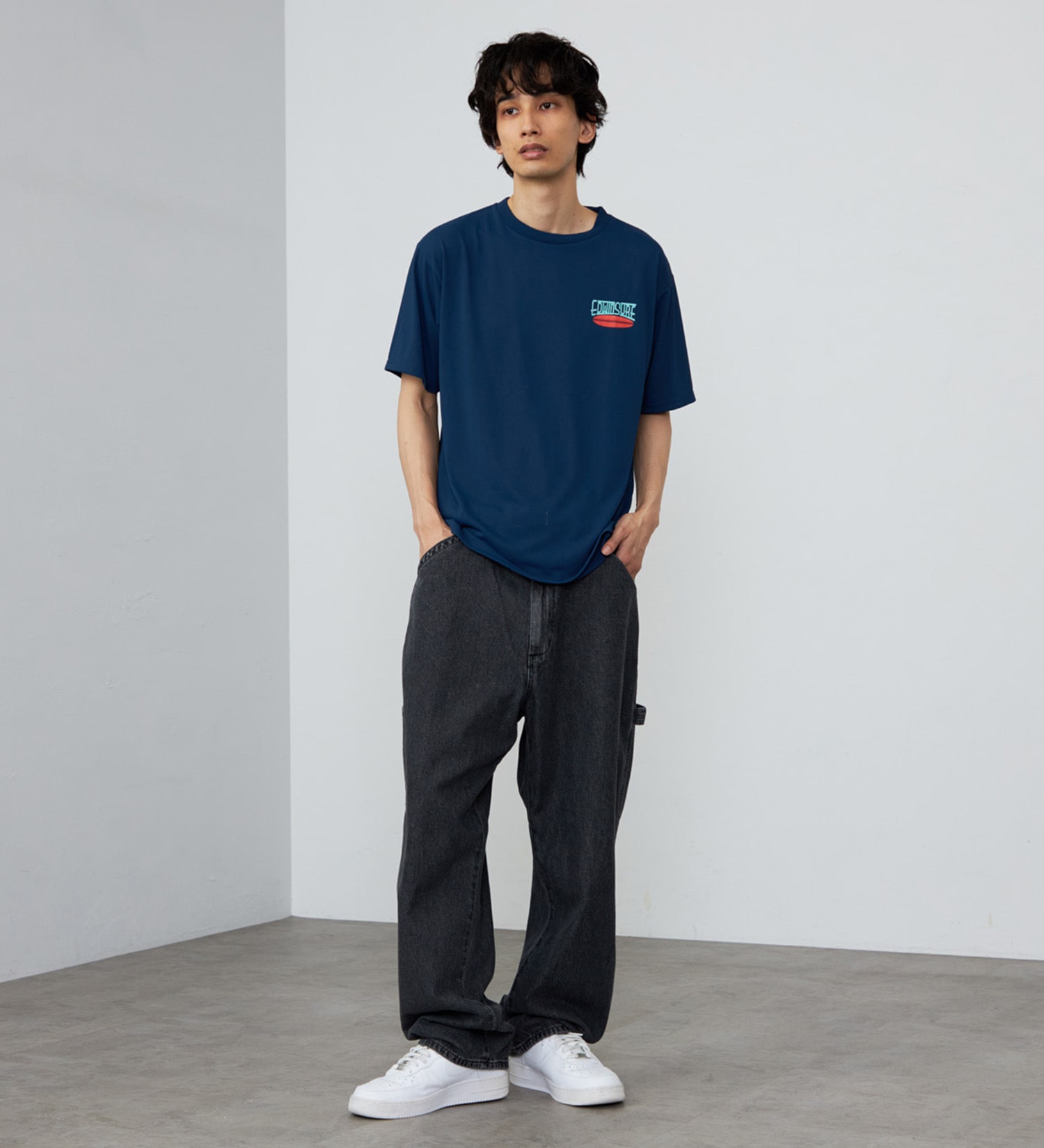 EDWIN(エドウイン)のバックプリント Tシャツ 半袖|トップス/Tシャツ/カットソー/メンズ|ネイビー
